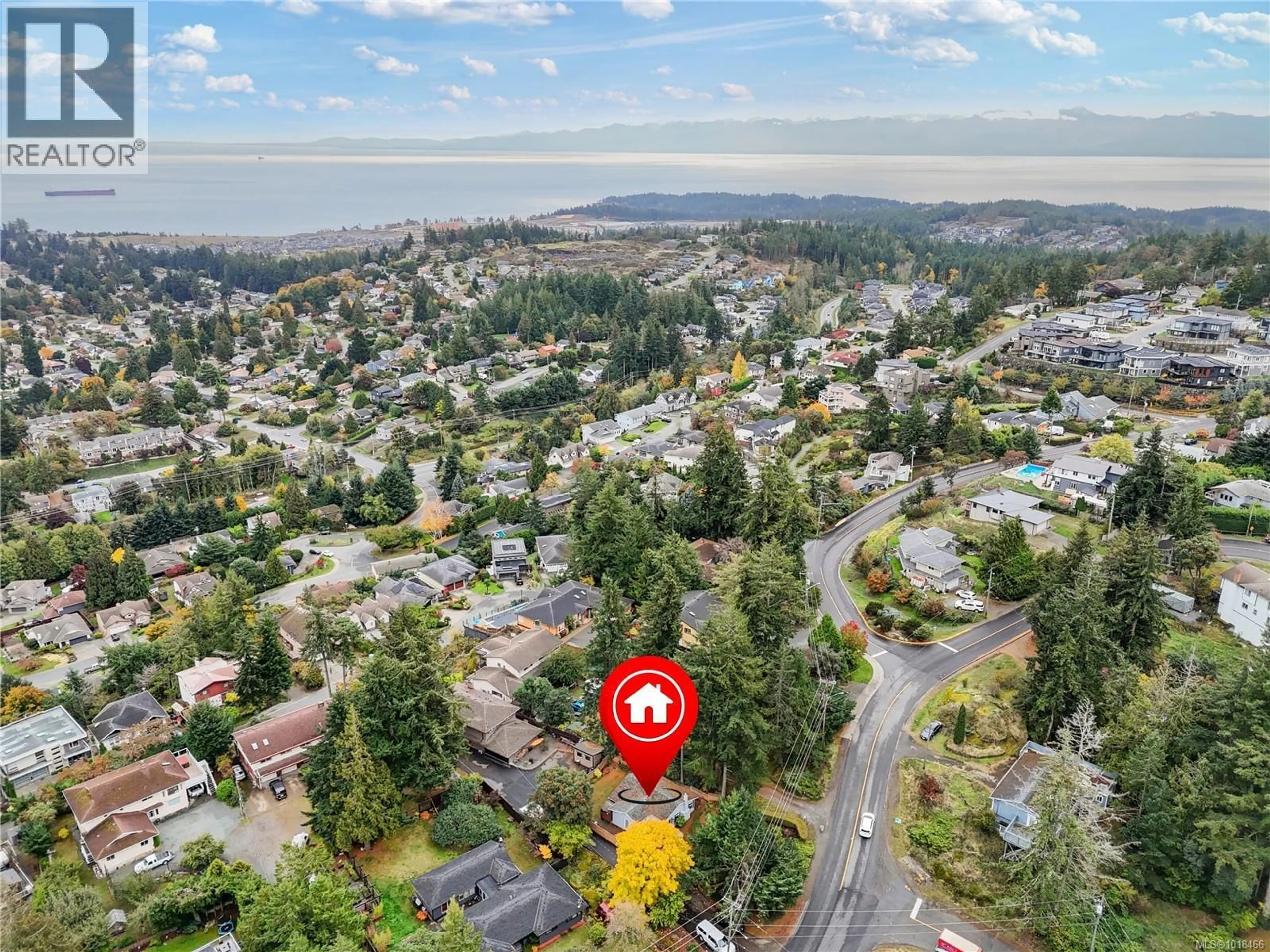 A pic from outside/outdoor area/front of a property/back of a property/a pic from drone, water/lake/river/ocean view for 3354 FULTON ROAD, Colwood British Columbia V9C2T9