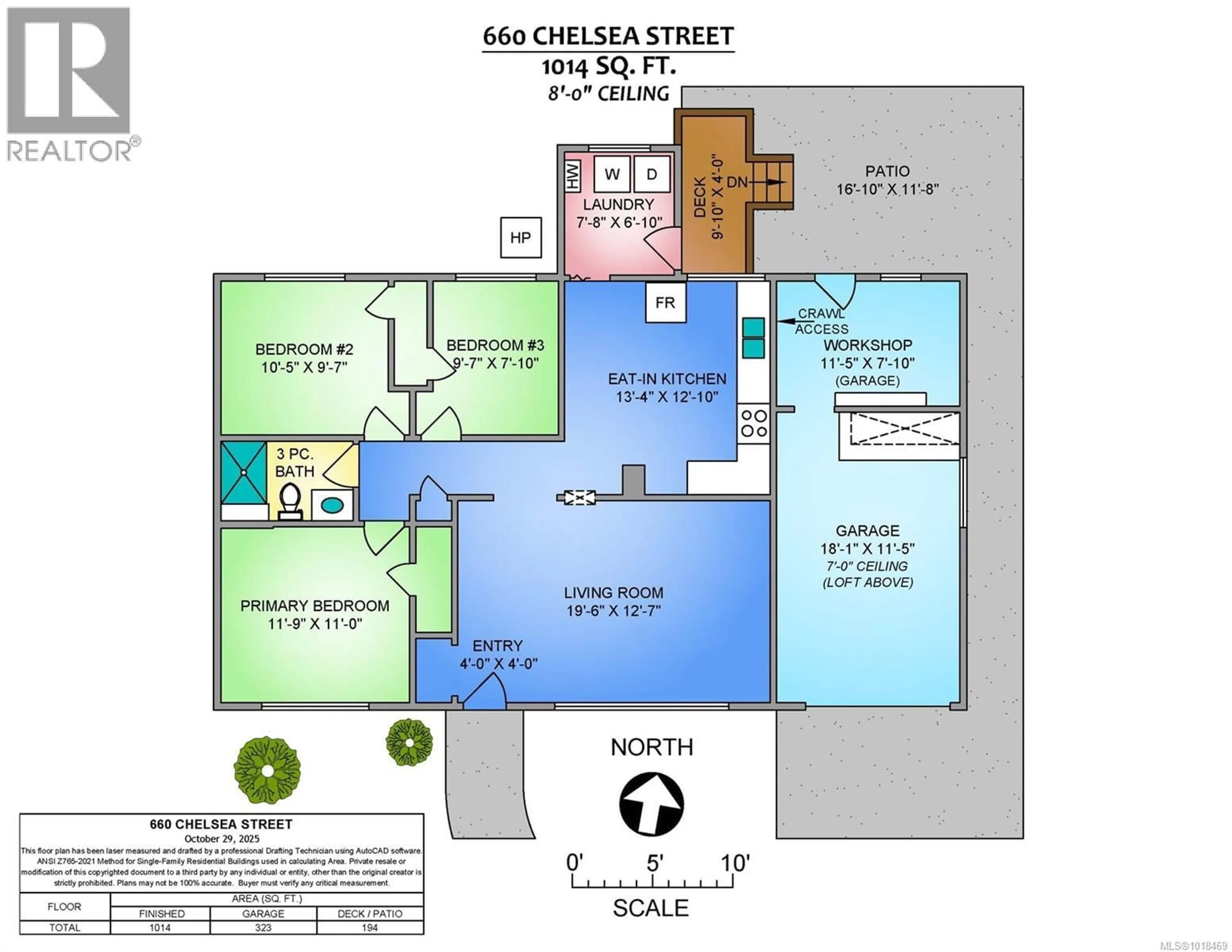Floor plan for 660 CHELSEA STREET, Nanaimo British Columbia V9S1Y1