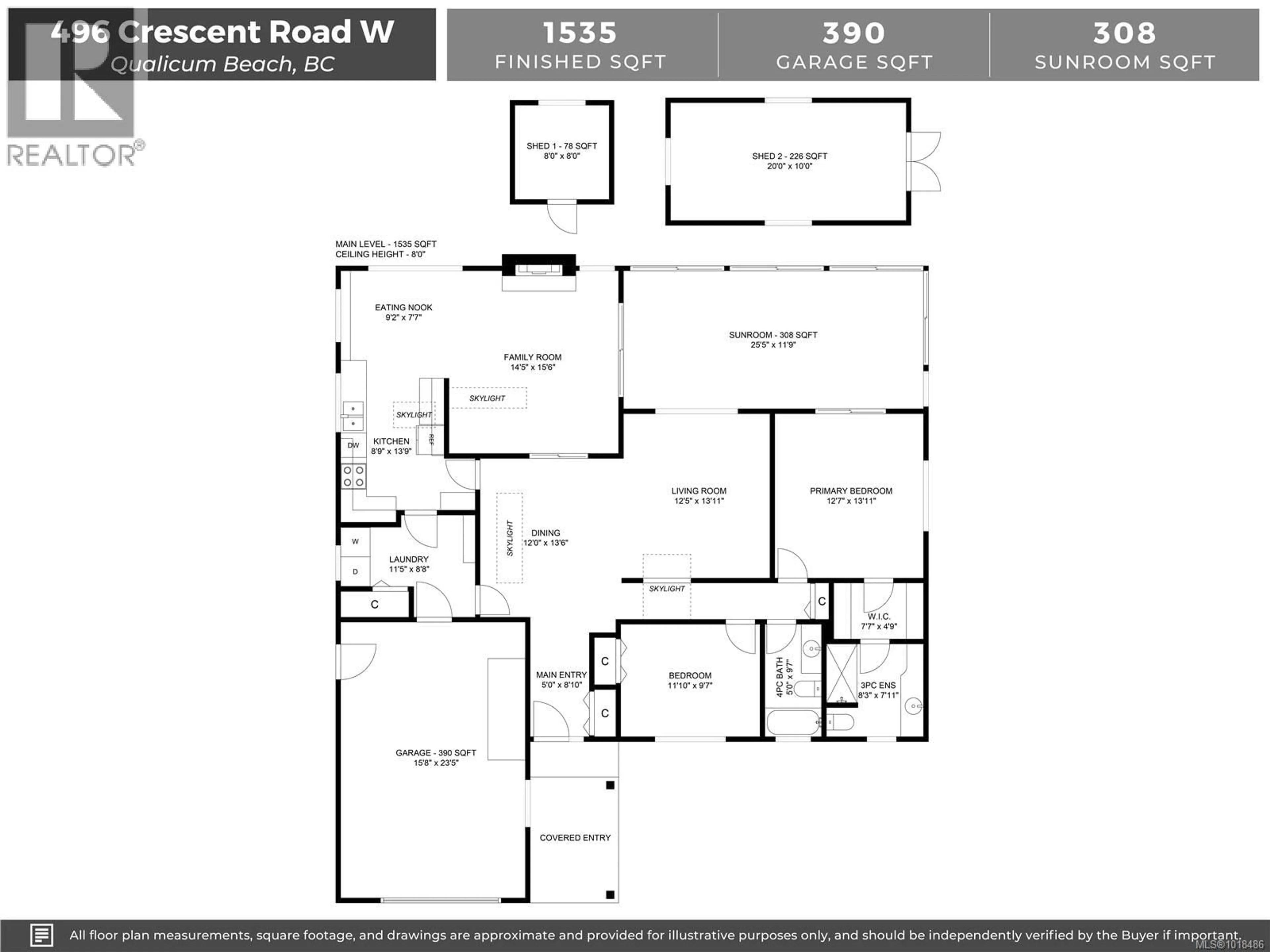 Floor plan for 496 CRESCENT ROAD WEST, Qualicum Beach British Columbia V9K1J4