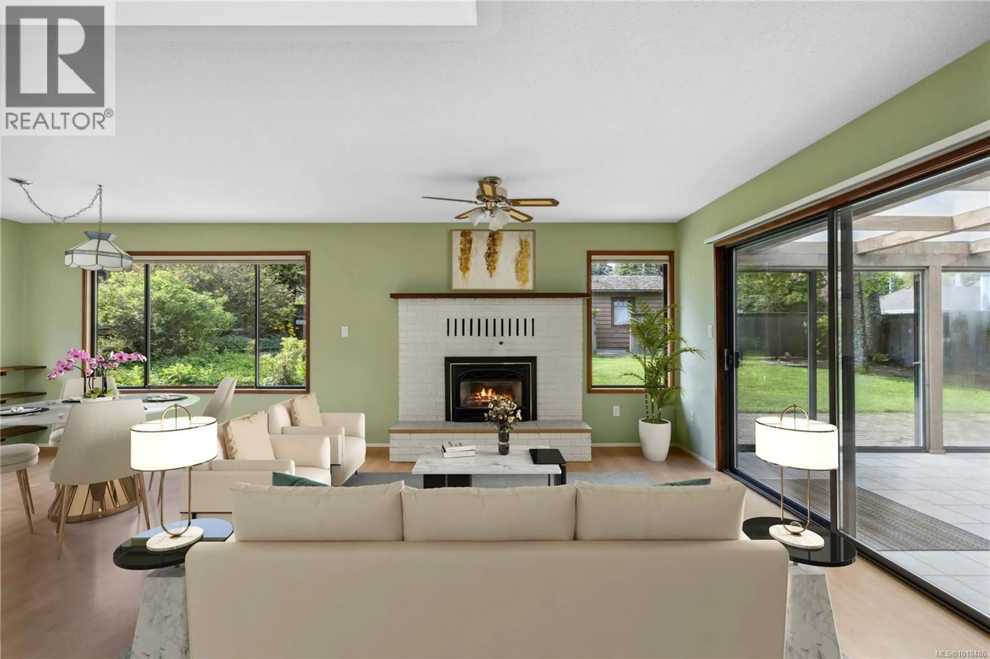 Living room with furniture, ceramic/tile floor for 496 CRESCENT ROAD WEST, Qualicum Beach British Columbia V9K1J4