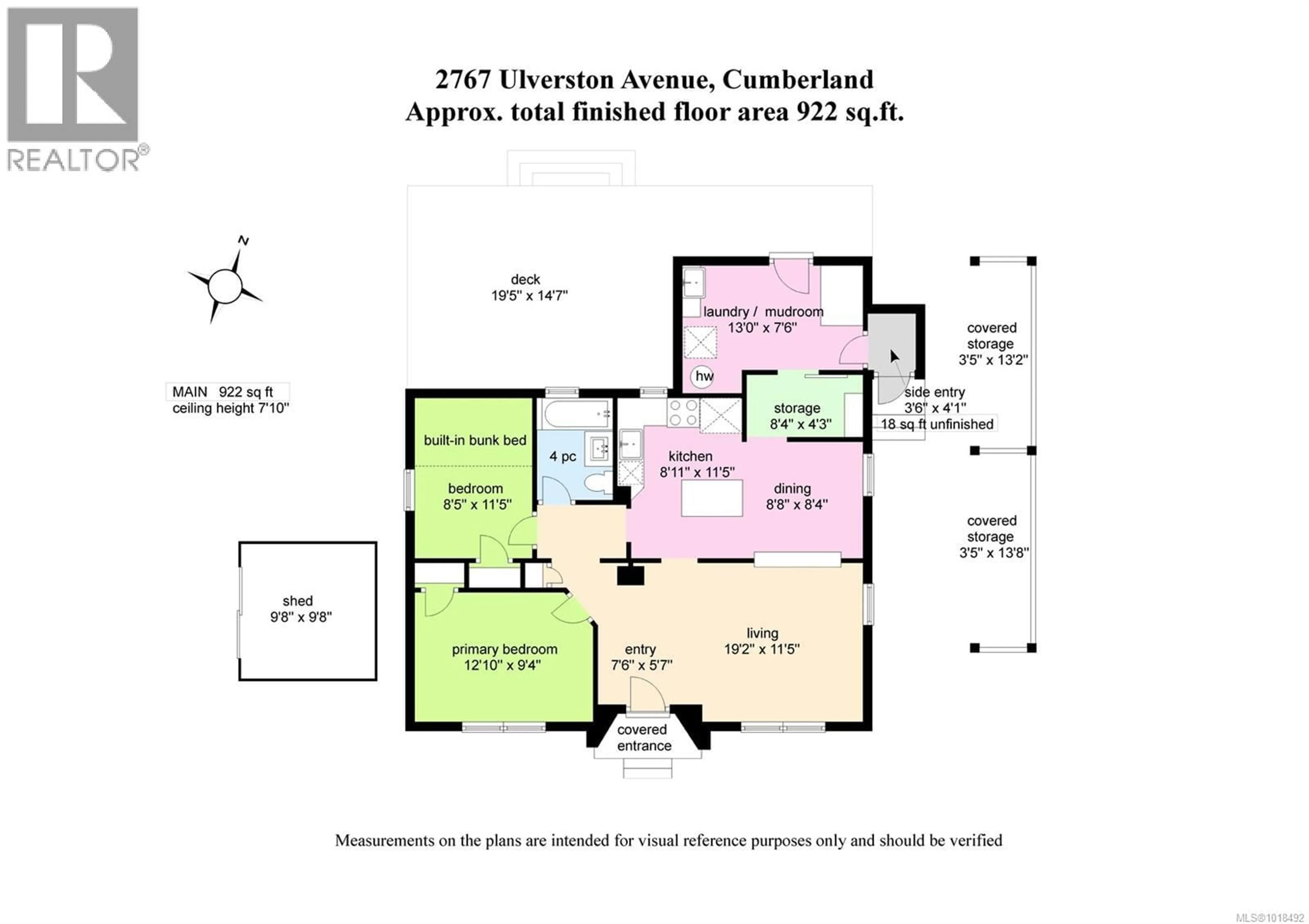 Floor plan for 2767 ULVERSTON AVENUE, Cumberland British Columbia V0R1S0