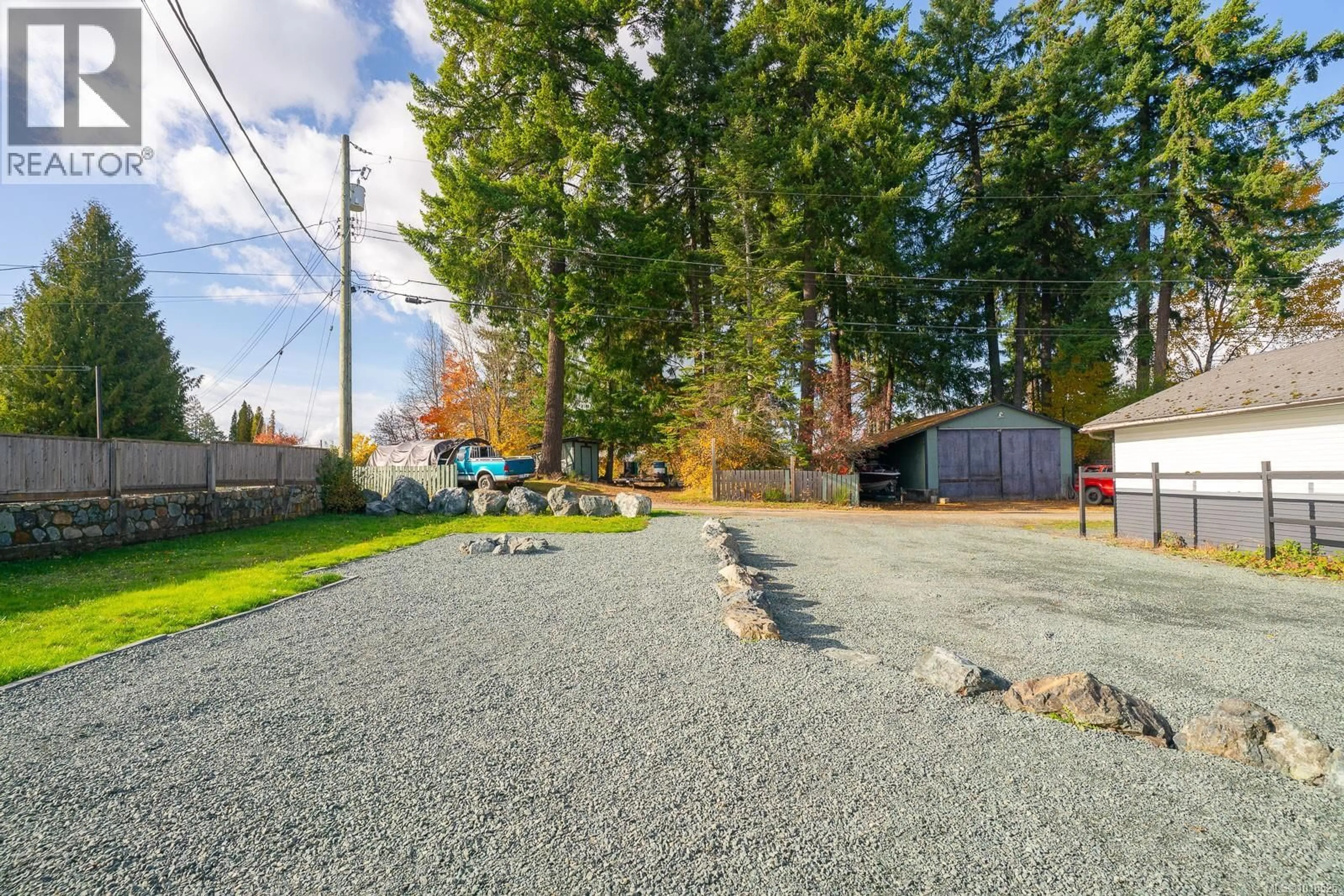 A pic from outside/outdoor area/front of a property/back of a property/a pic from drone, street for 5032 CHERRY CREEK ROAD, Port Alberni British Columbia V9Y7M9