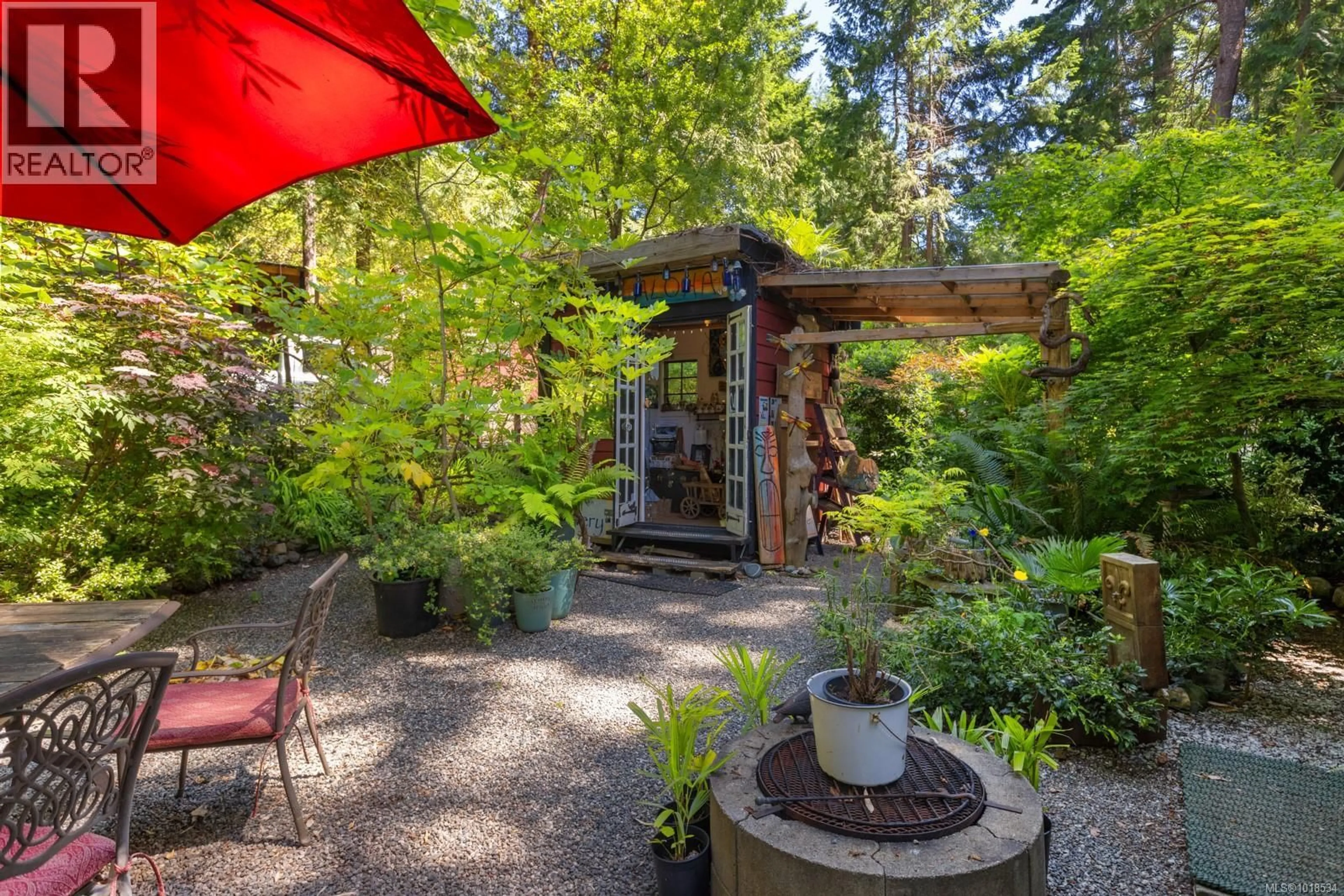 Patio, forest/trees view for 2470 NORTH END ROAD, Salt Spring British Columbia V8K1A9