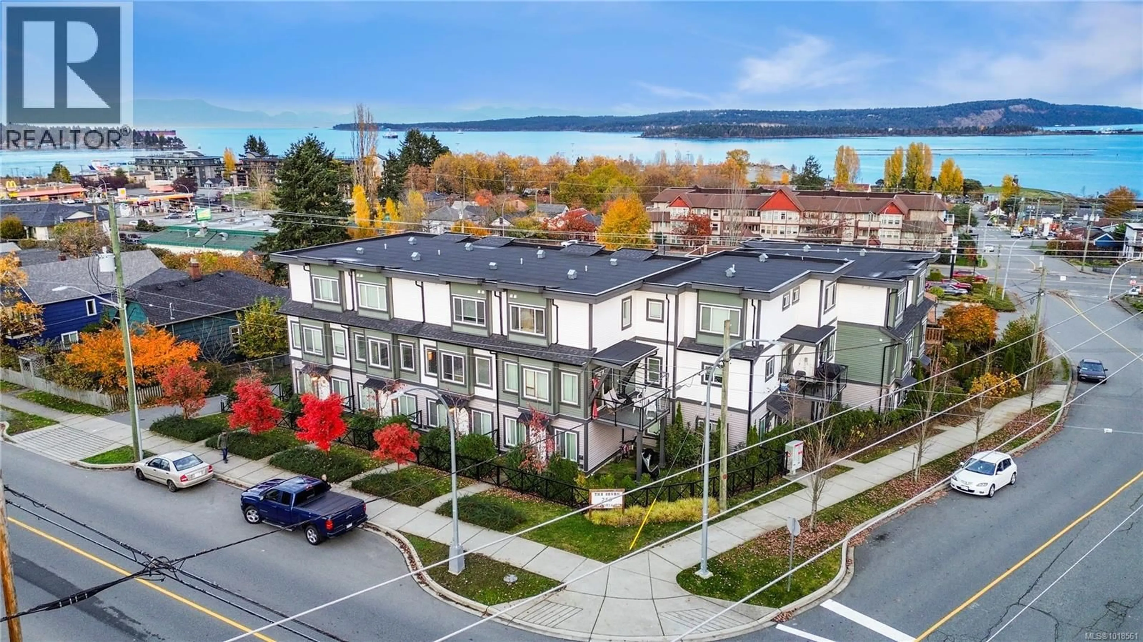 A pic from outside/outdoor area/front of a property/back of a property/a pic from drone, water/lake/river/ocean view for 101 - 253 VICTORIA ROAD, Nanaimo British Columbia V9R4P8