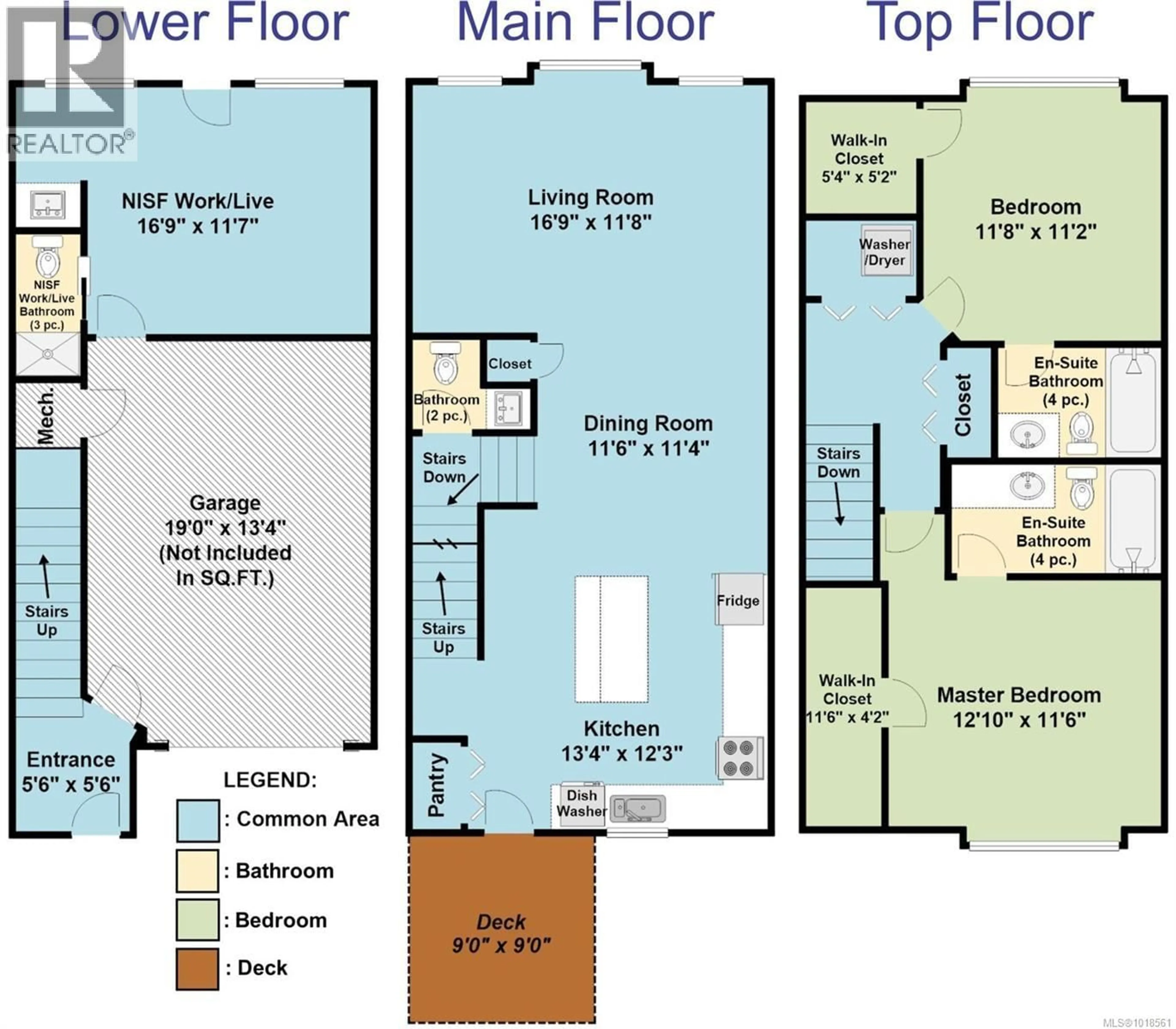 Floor plan for 101 - 253 VICTORIA ROAD, Nanaimo British Columbia V9R4P8