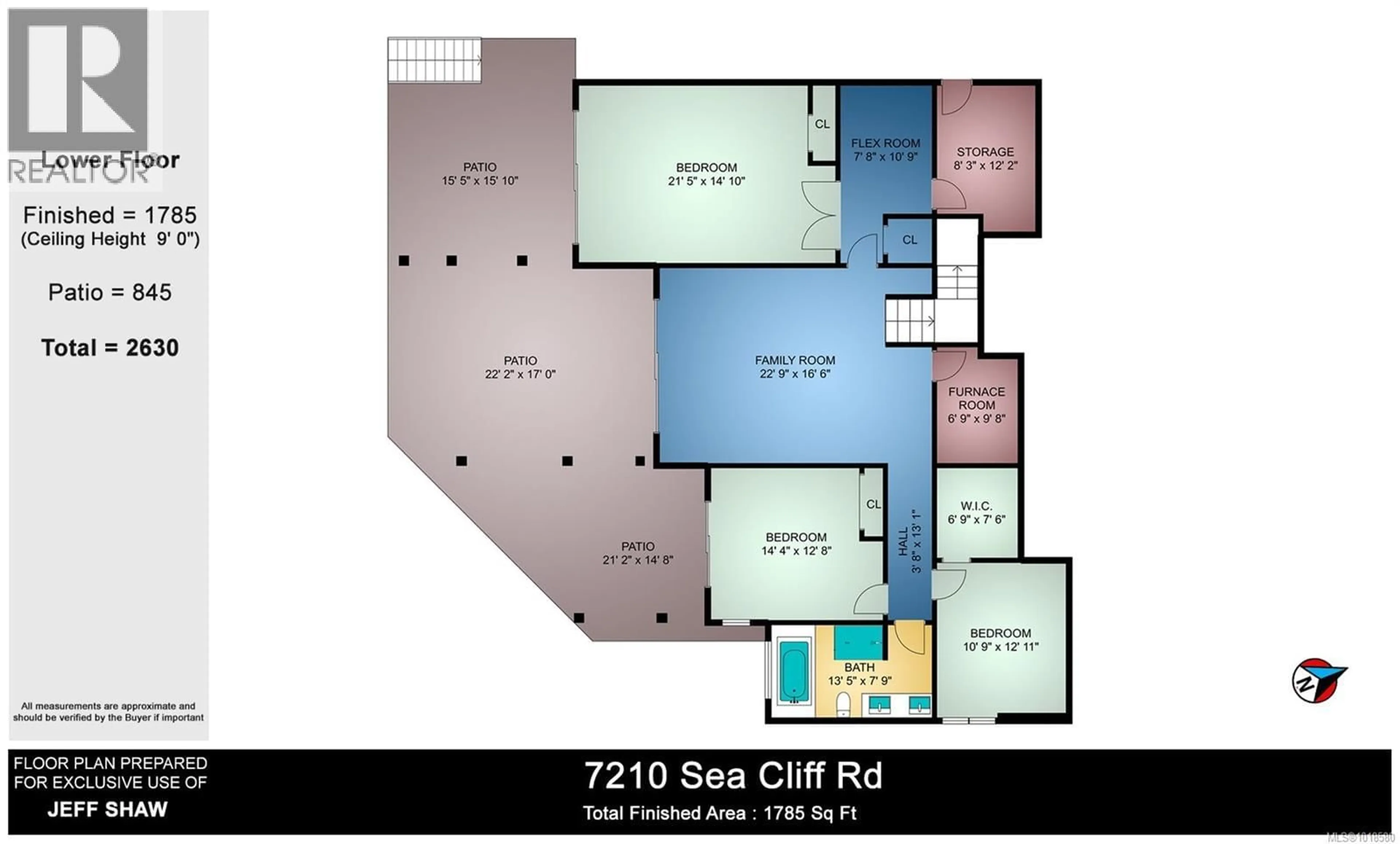 Floor plan for 7210 SEA CLIFF ROAD, Sooke British Columbia V9Z1A8