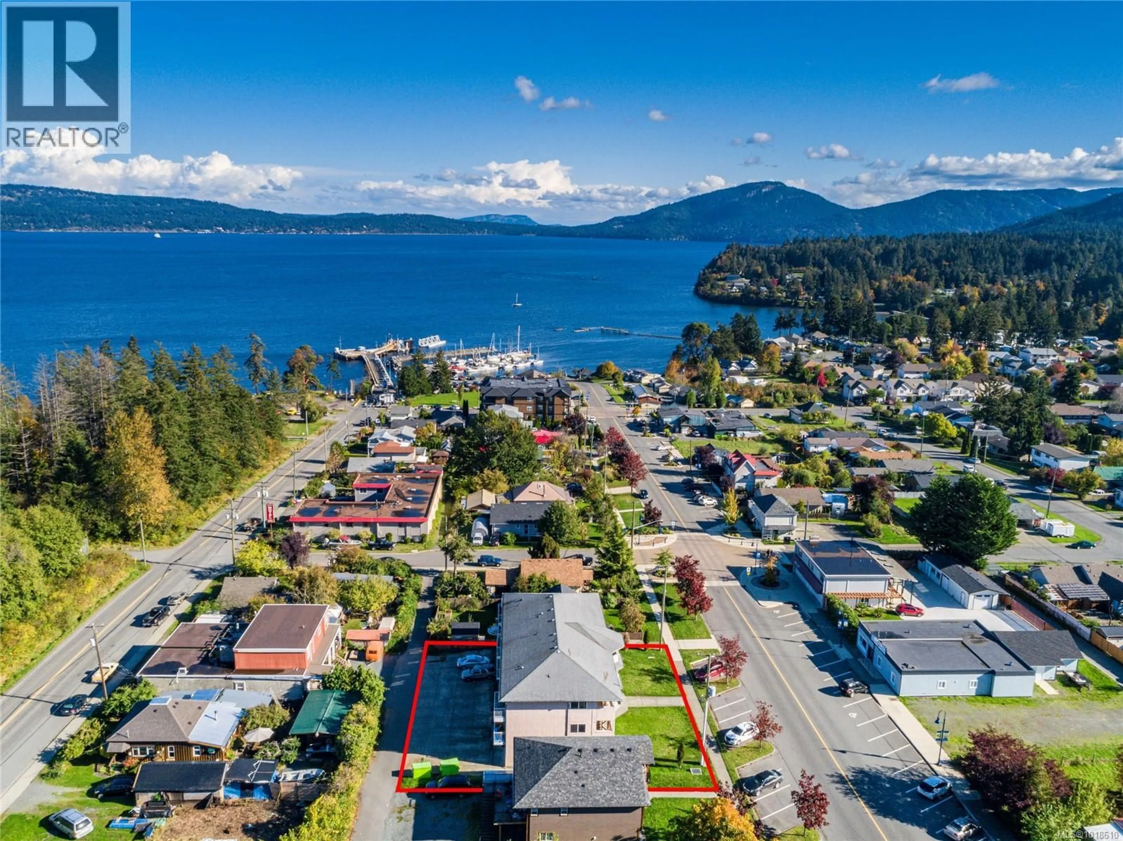 A pic from outside/outdoor area/front of a property/back of a property/a pic from drone, water/lake/river/ocean view for 1 - 1587 JOAN AVENUE, Crofton British Columbia V0R1R0