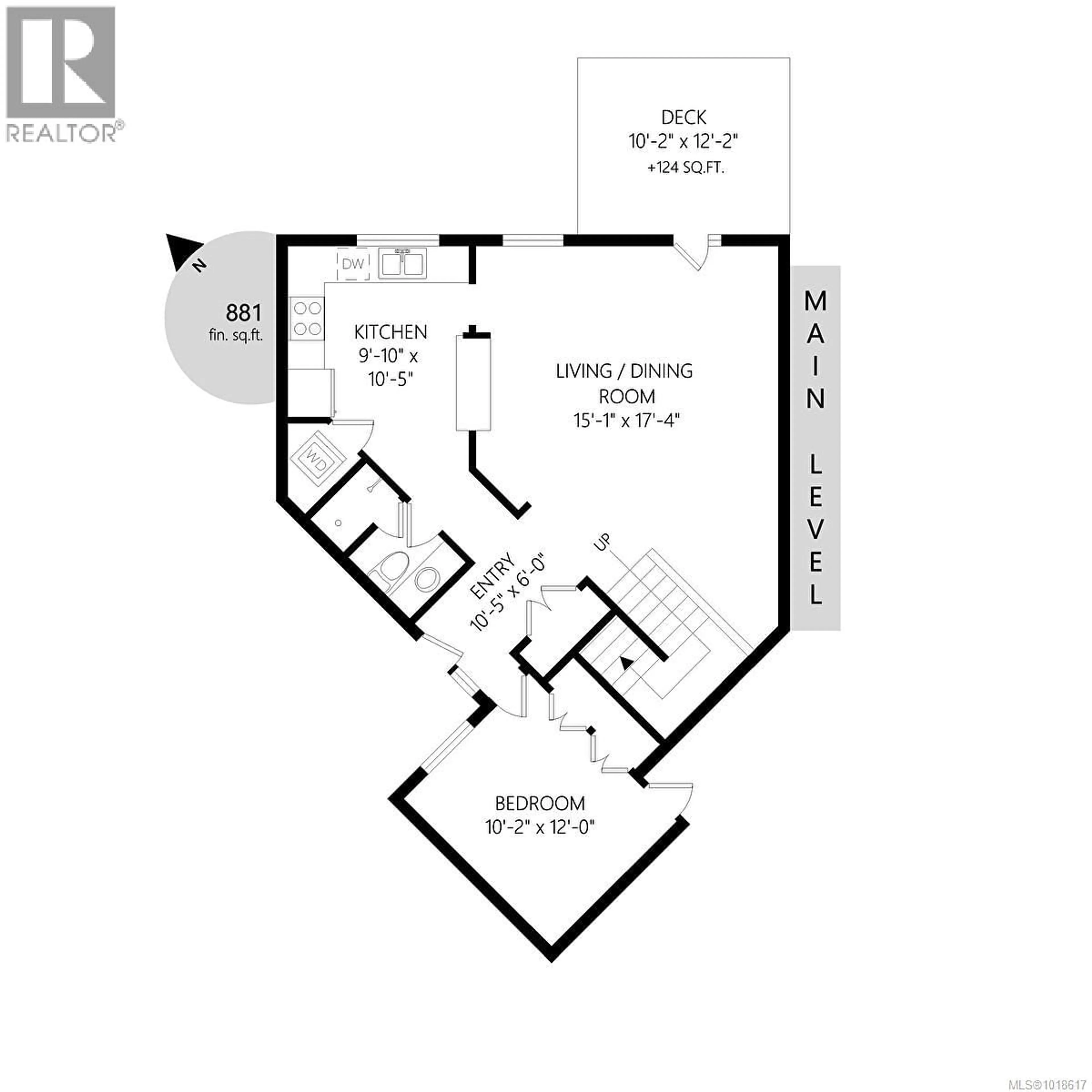 Floor plan for 302 - 1407 GOVERNMENT STREET, Victoria British Columbia V8W1Z1