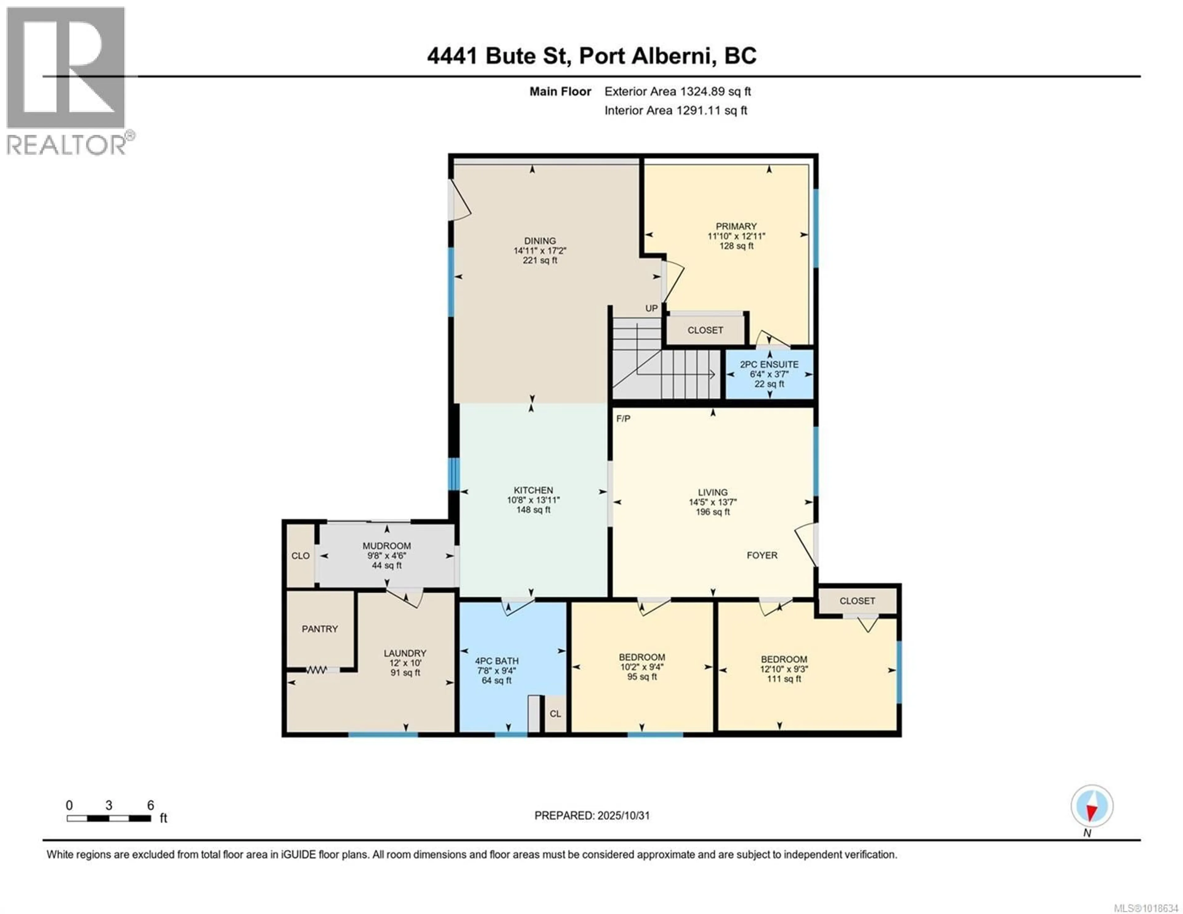 Floor plan for 4441 BUTE STREET, Port Alberni British Columbia V9Y3N3