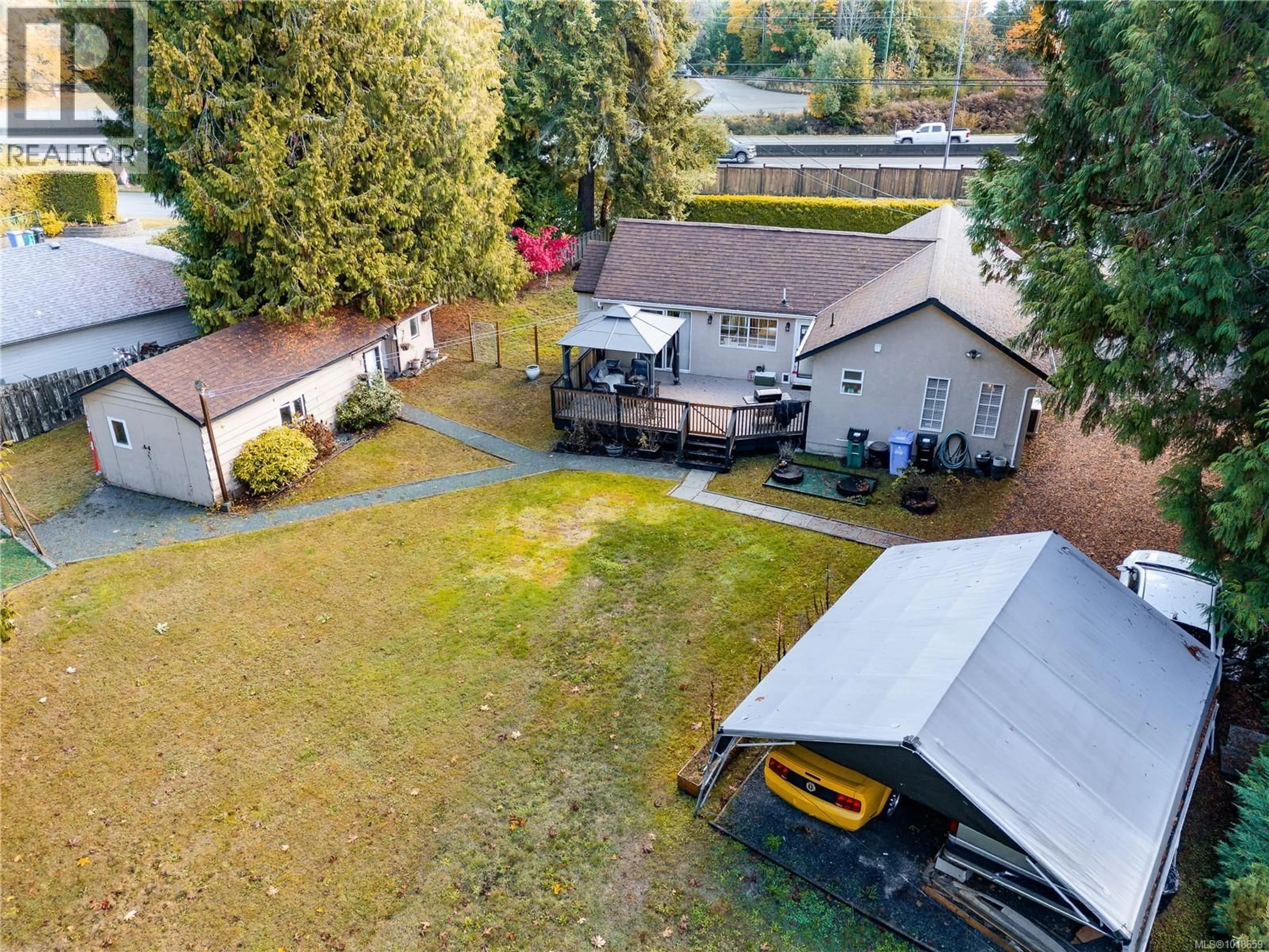 A pic from outside/outdoor area/front of a property/back of a property/a pic from drone, street for 2514 LODGEPOLE ROAD, Mill Bay British Columbia V8H1B1