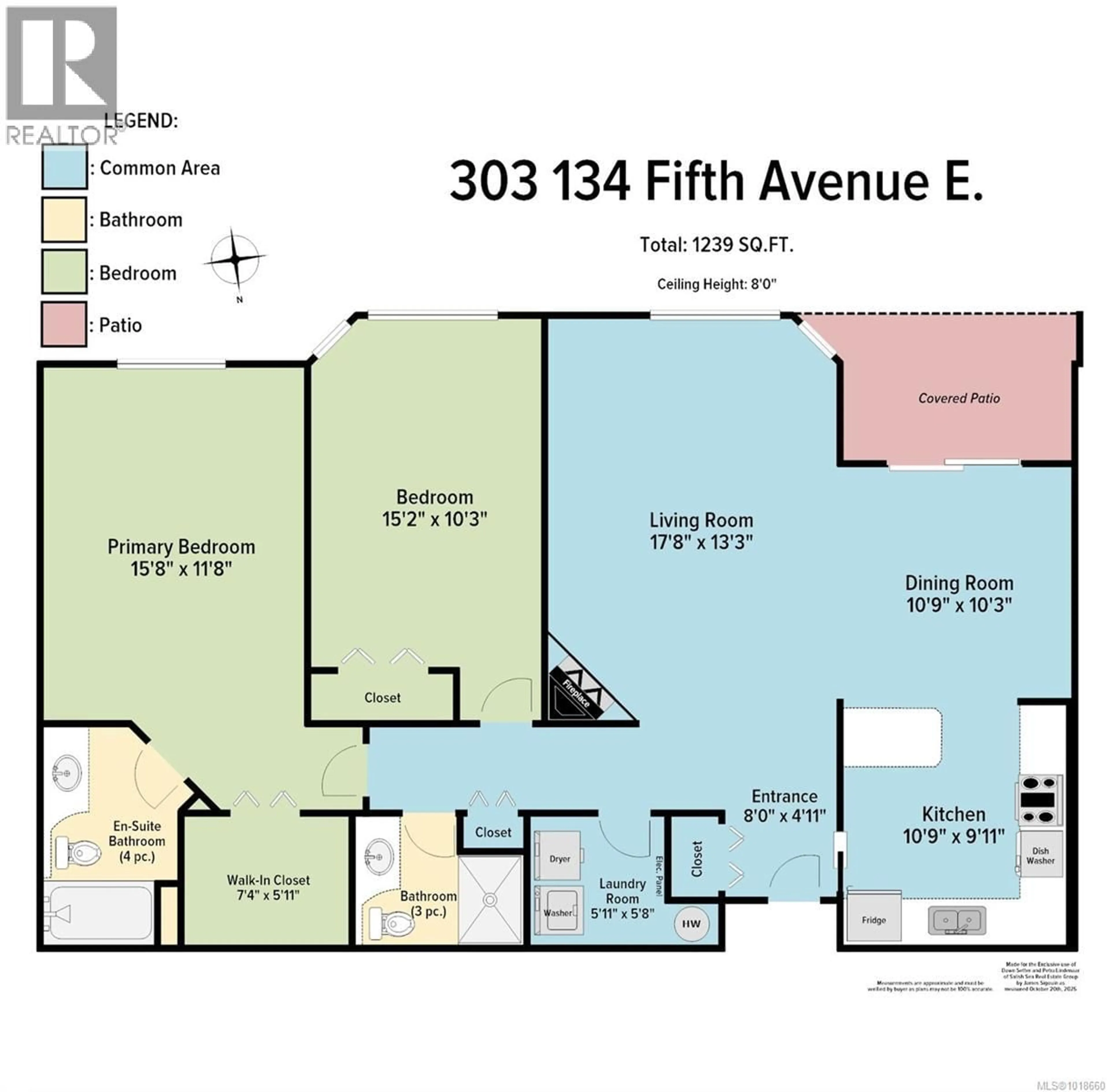 Floor plan for 303 - 134 FIFTH AVENUE EAST, Qualicum Beach British Columbia V9K1Y7