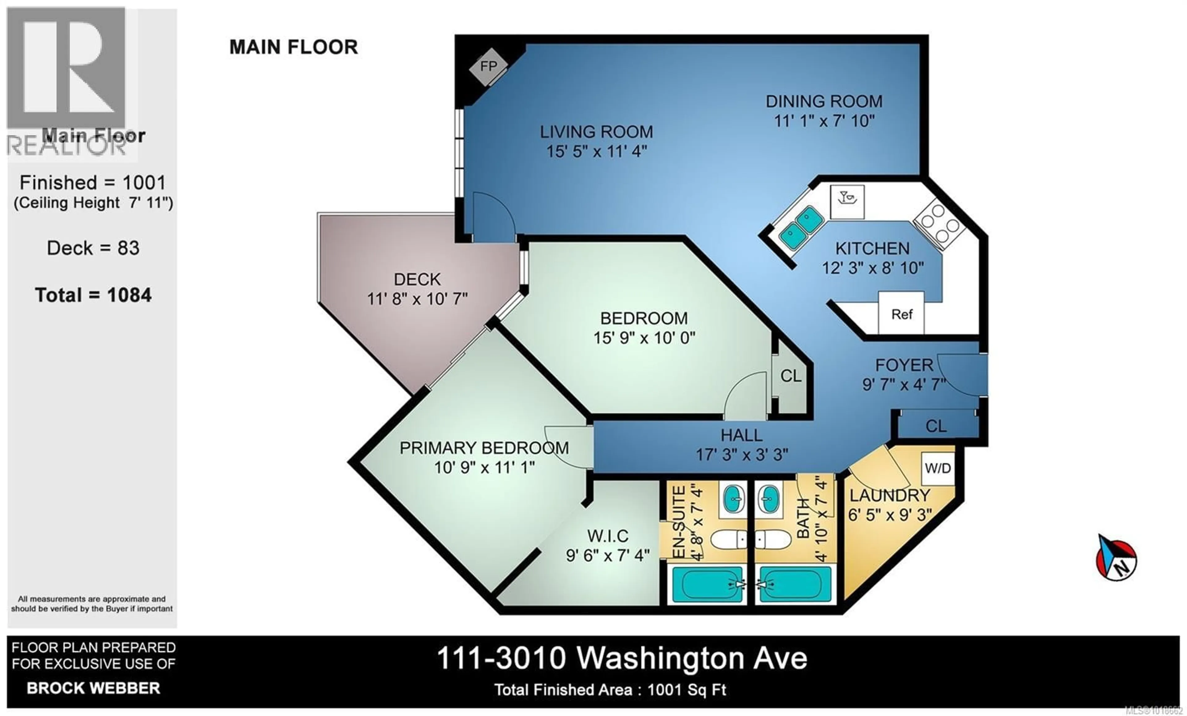 Floor plan for 111 - 3010 WASHINGTON AVENUE, Victoria British Columbia V9A1P6