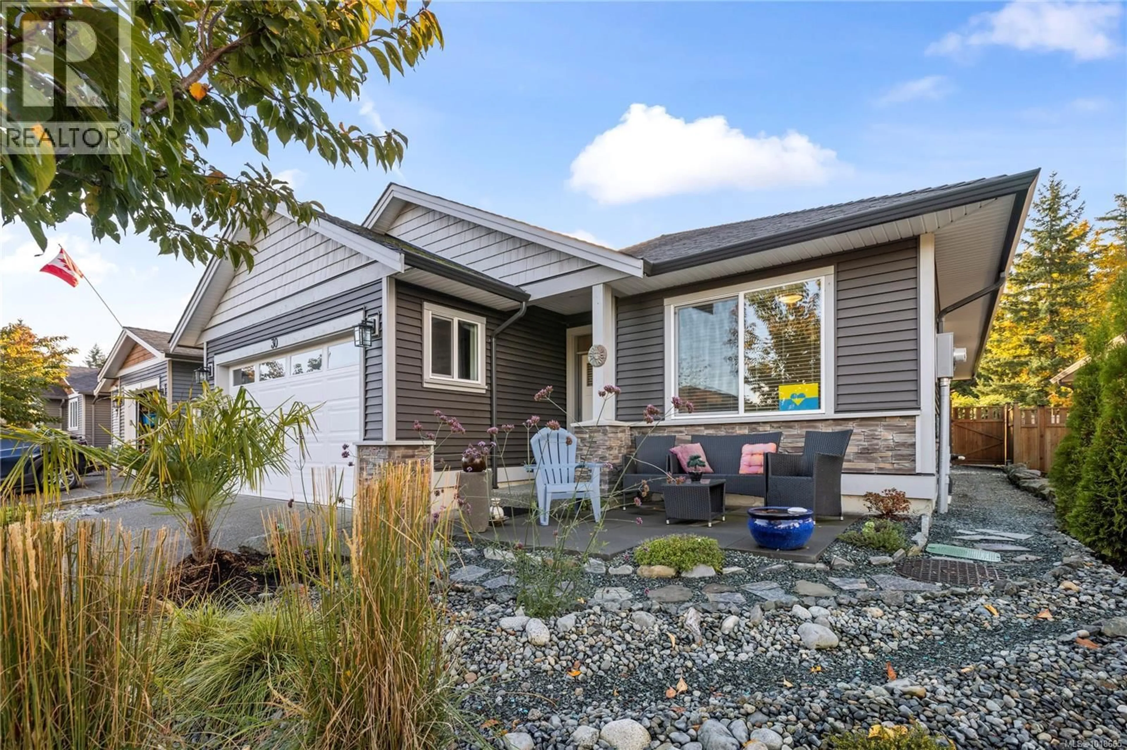 Home with vinyl exterior material, street for 30 - 9650 ASKEW CREEK DRIVE, Chemainus British Columbia V0R1K3