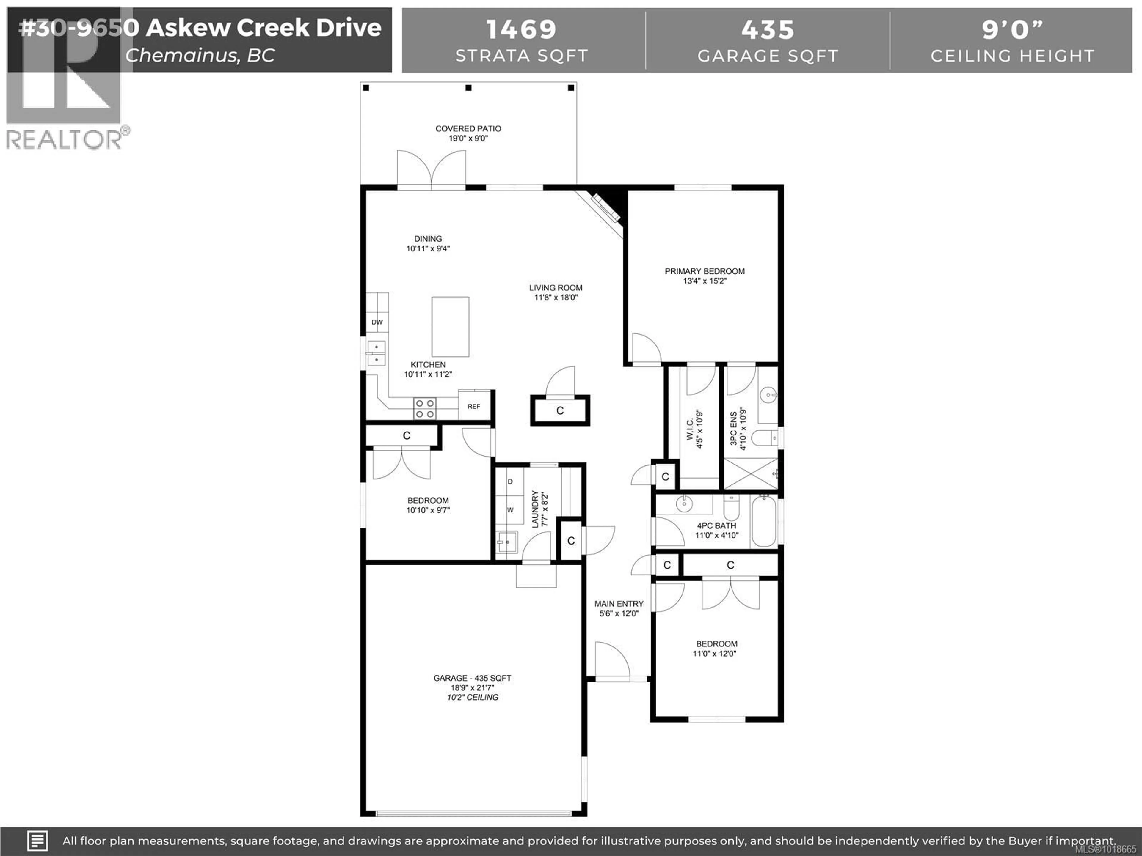 Floor plan for 30 - 9650 ASKEW CREEK DRIVE, Chemainus British Columbia V0R1K3