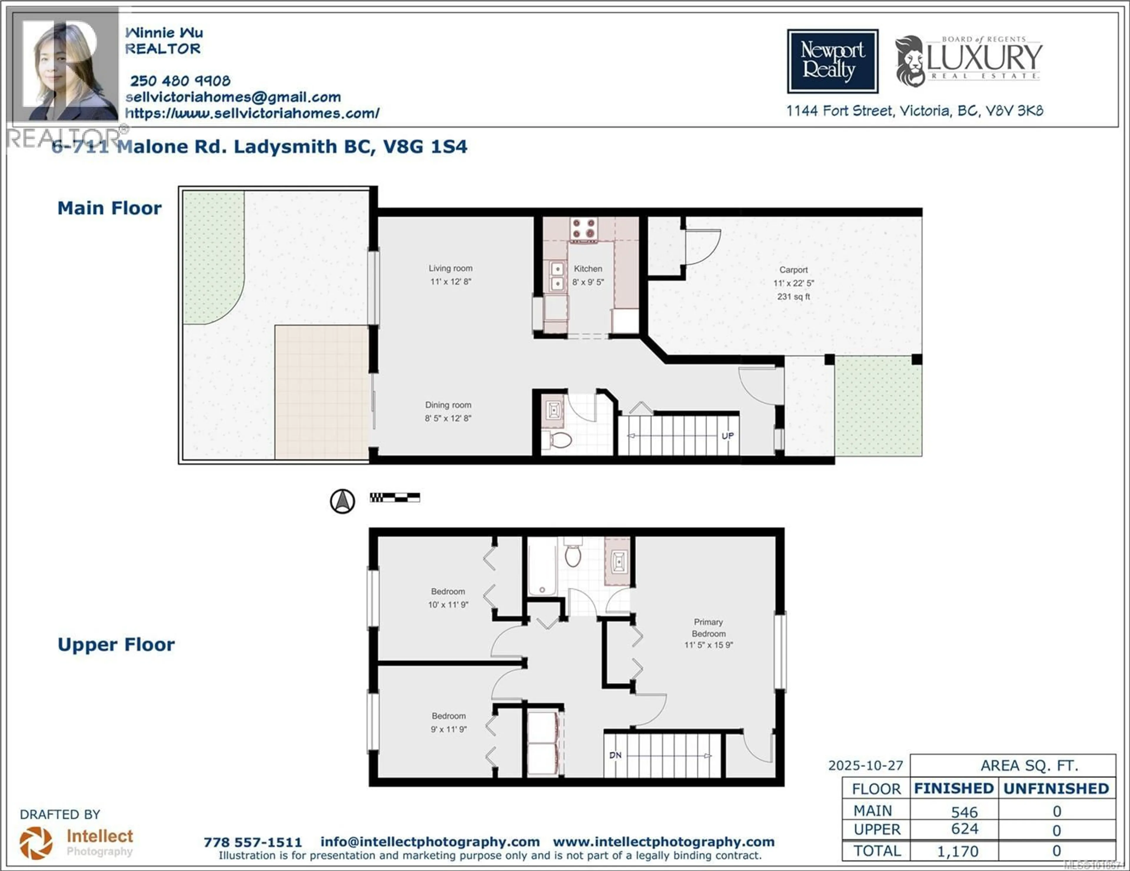 Floor plan for 6 - 711 MALONE ROAD, Ladysmith British Columbia V9G1S4