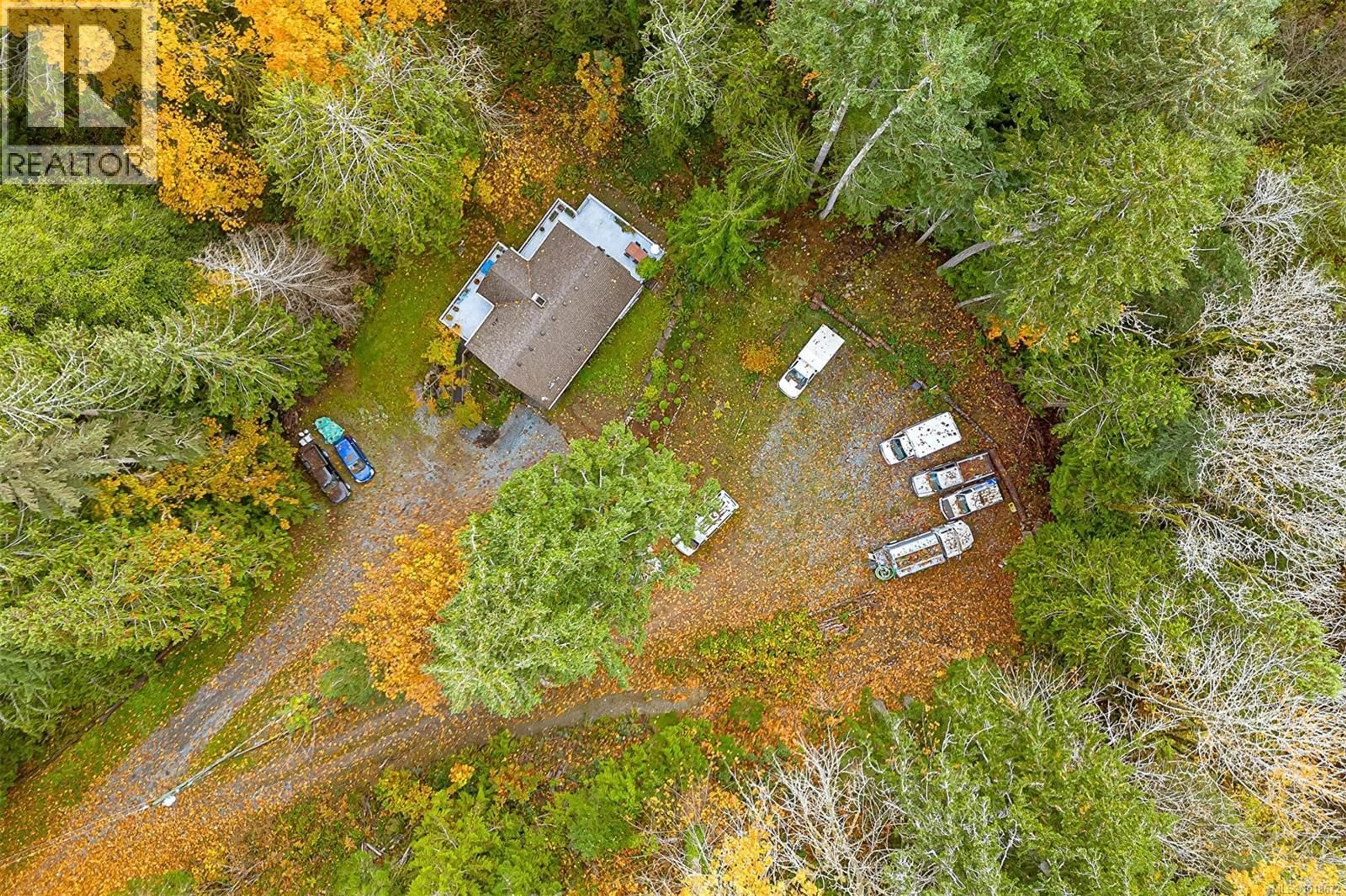 A pic from outside/outdoor area/front of a property/back of a property/a pic from drone, forest/trees view for 350 DOGWOOD DRIVE, Ladysmith British Columbia V9G1A8