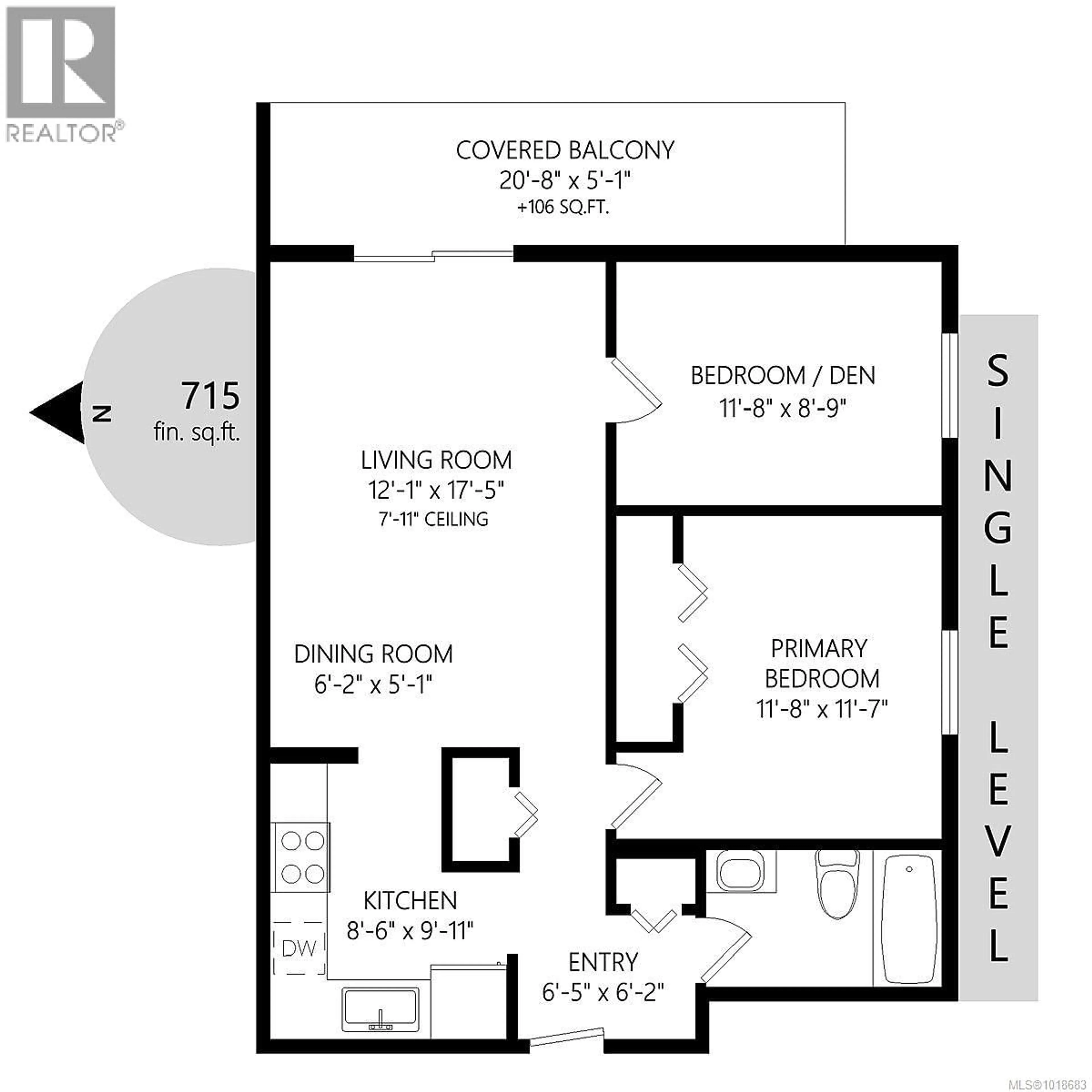 Floor plan for 304 - 4728 UPLANDS DRIVE, Nanaimo British Columbia V9T4S9