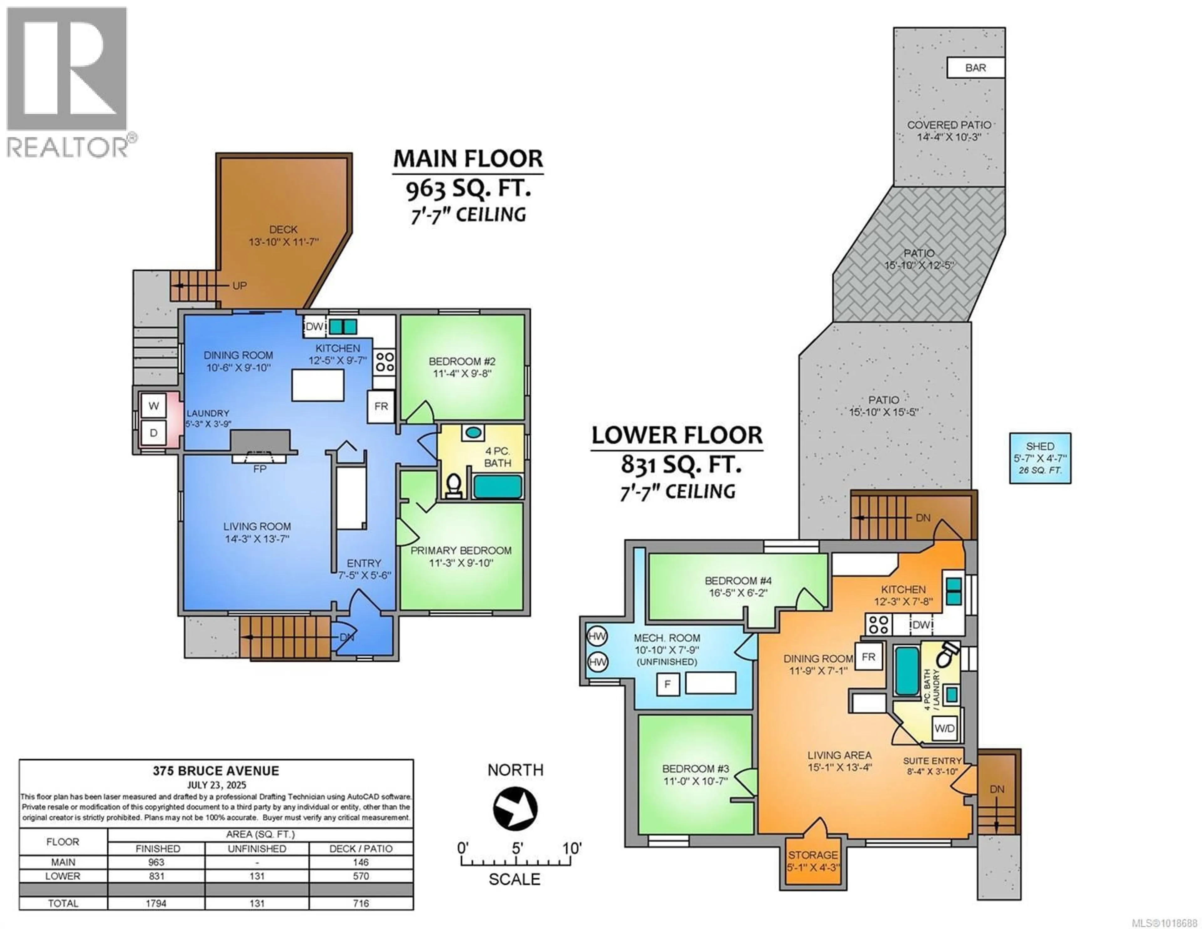 Floor plan for 375 BRUCE AVENUE, Nanaimo British Columbia V9R3Y2