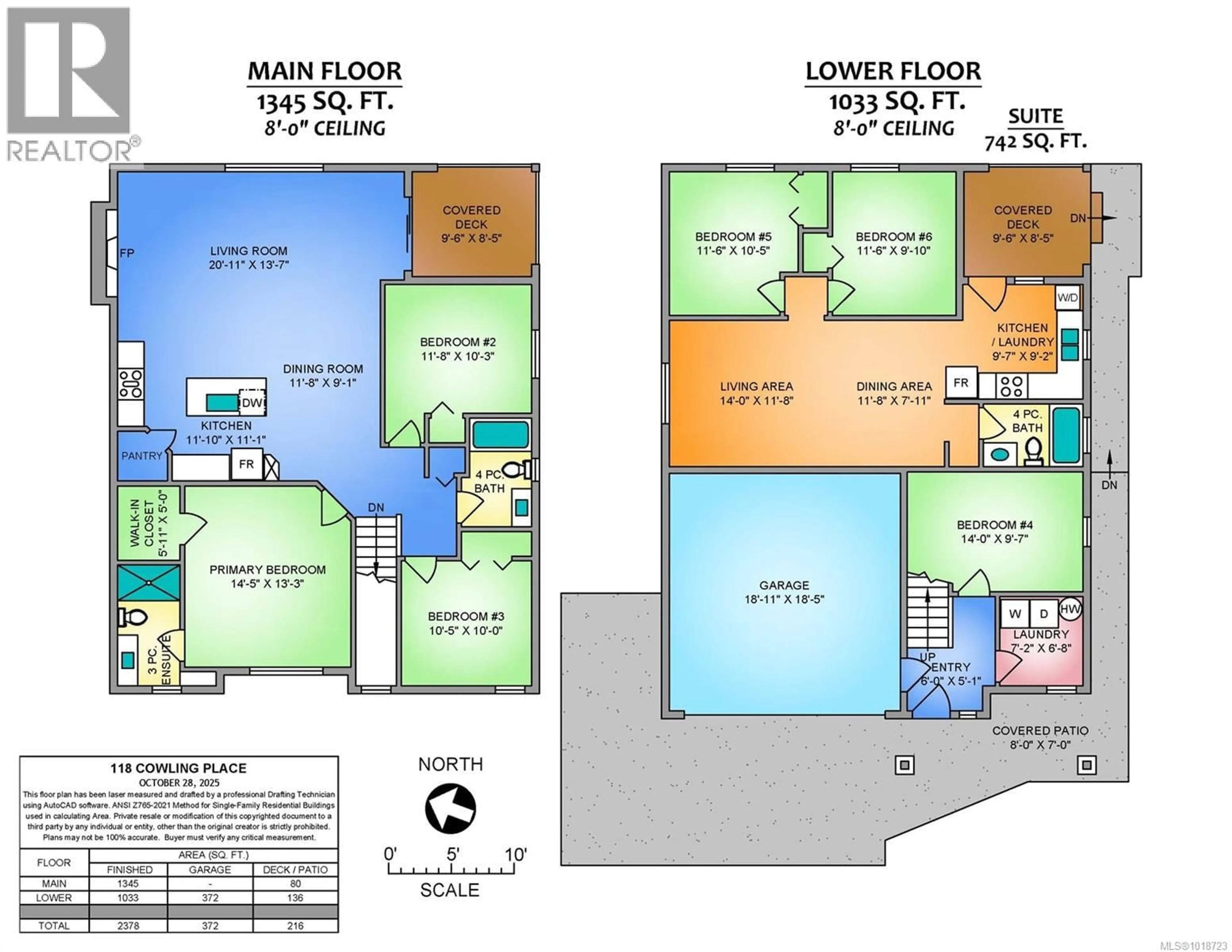 Floor plan for 118 COWLING PLACE, Nanaimo British Columbia V9T6S7