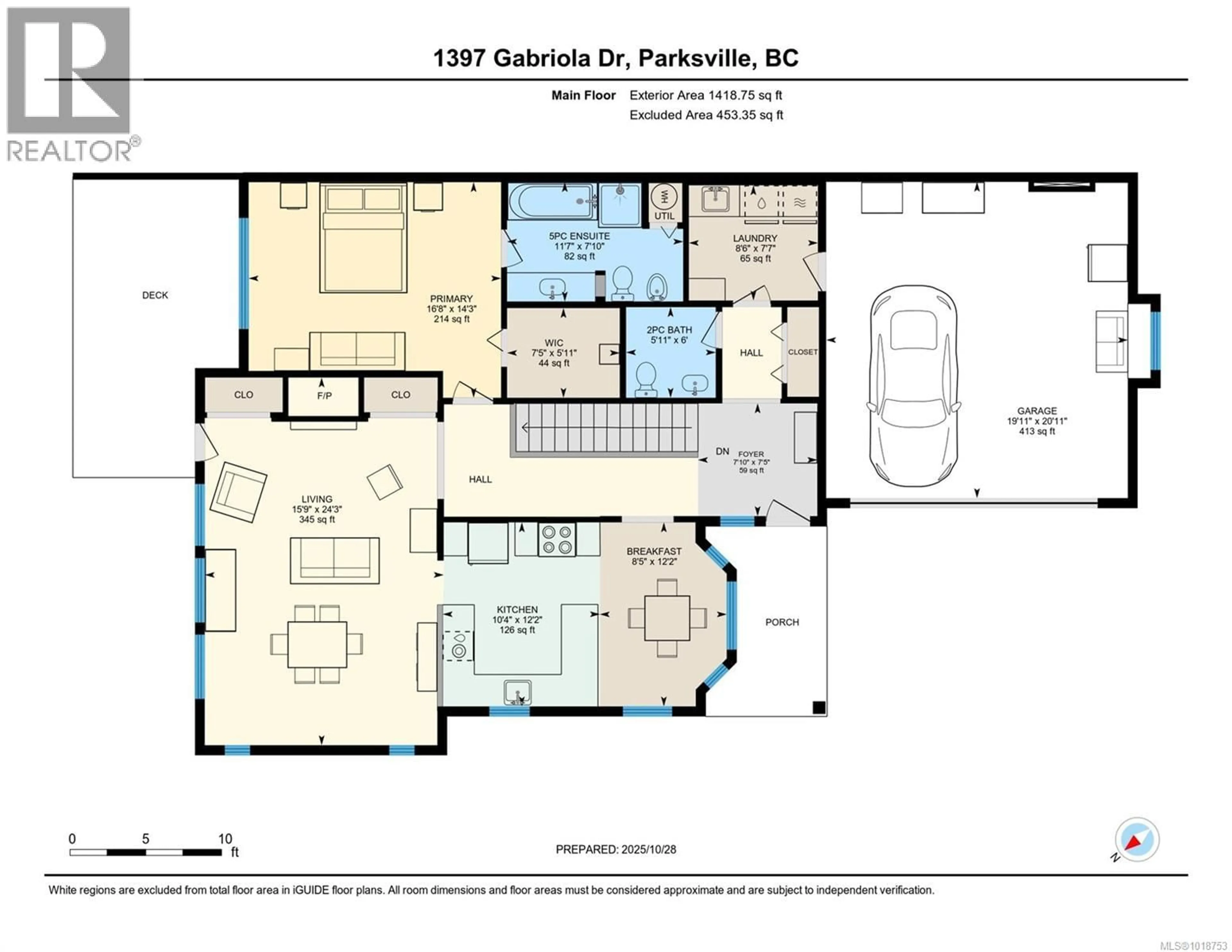 Floor plan for 1397 GABRIOLA DRIVE, Parksville British Columbia V9P2Y5