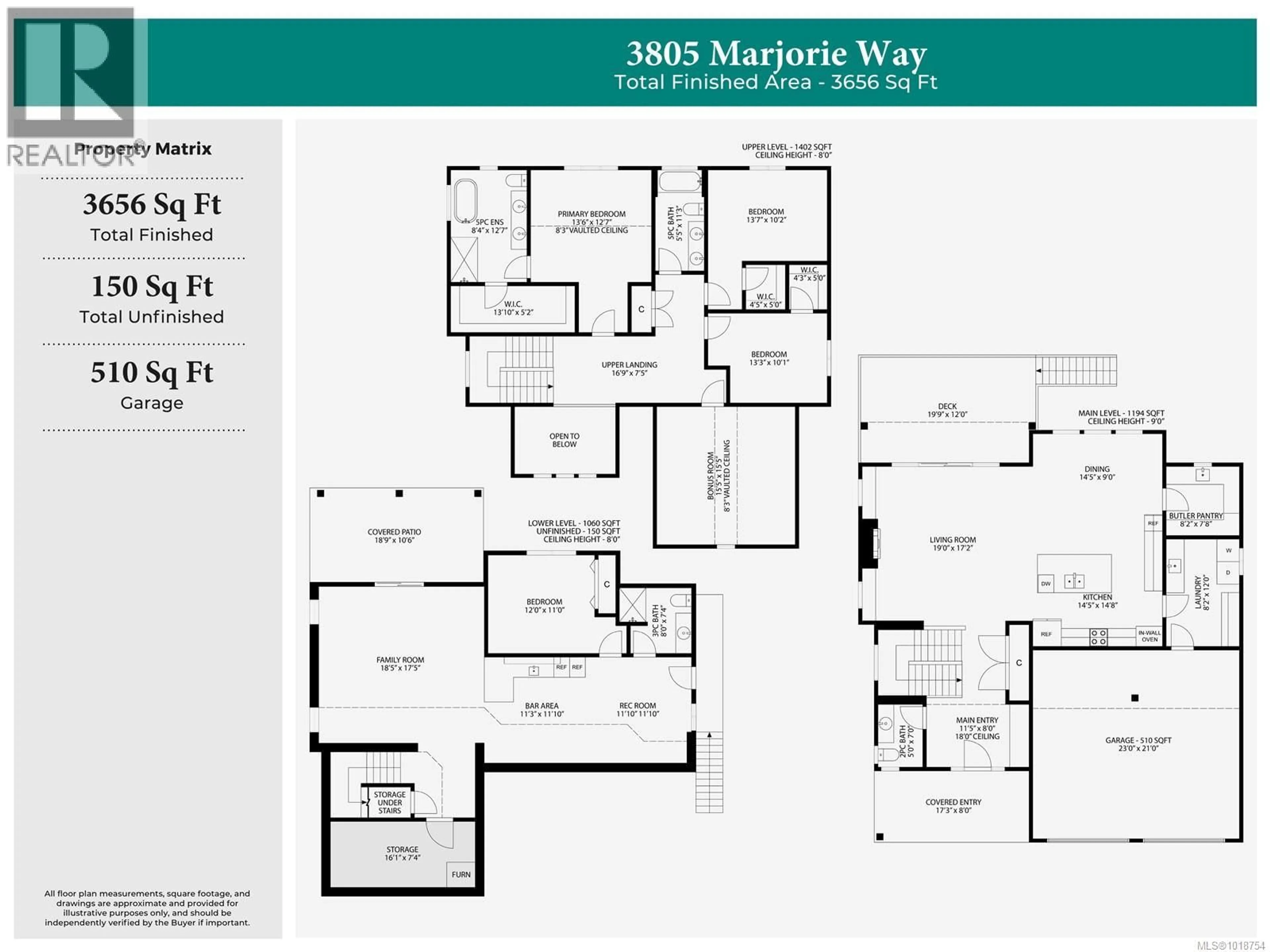 Floor plan for 3805 MARJORIE WAY, Nanaimo British Columbia V9T0K3