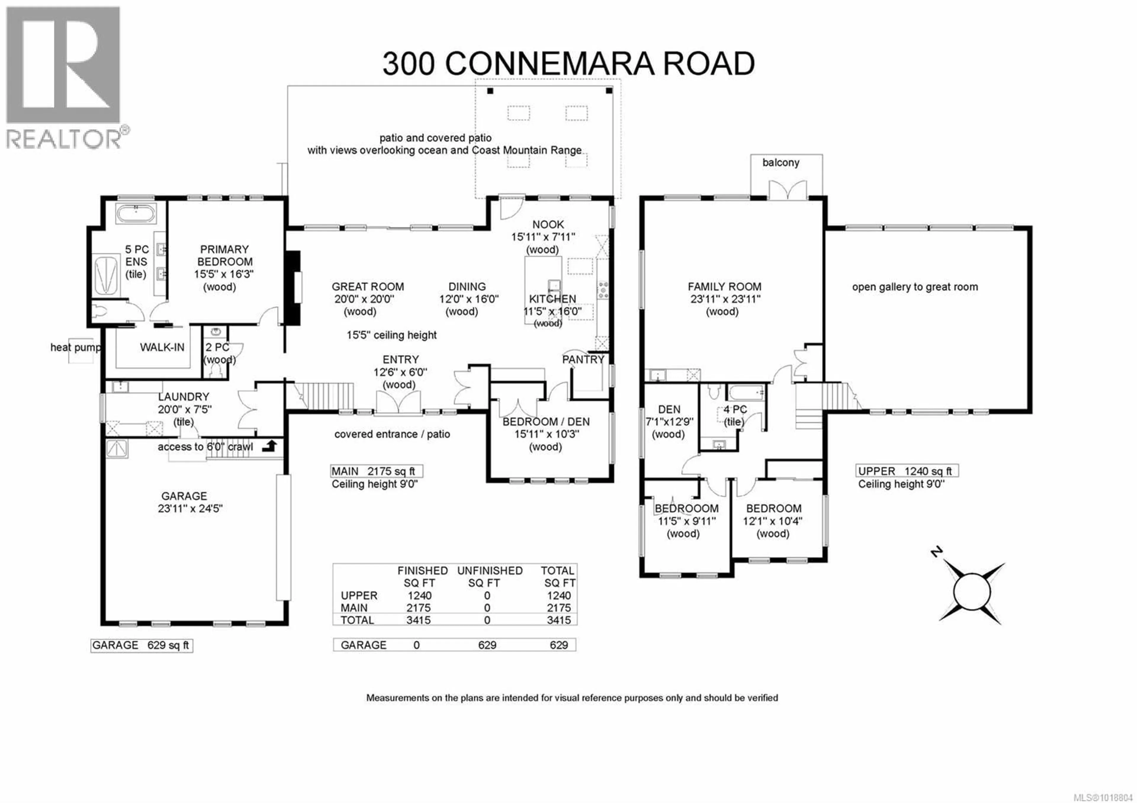 Floor plan for 300 CONNEMARA ROAD, Comox British Columbia V9M3T4