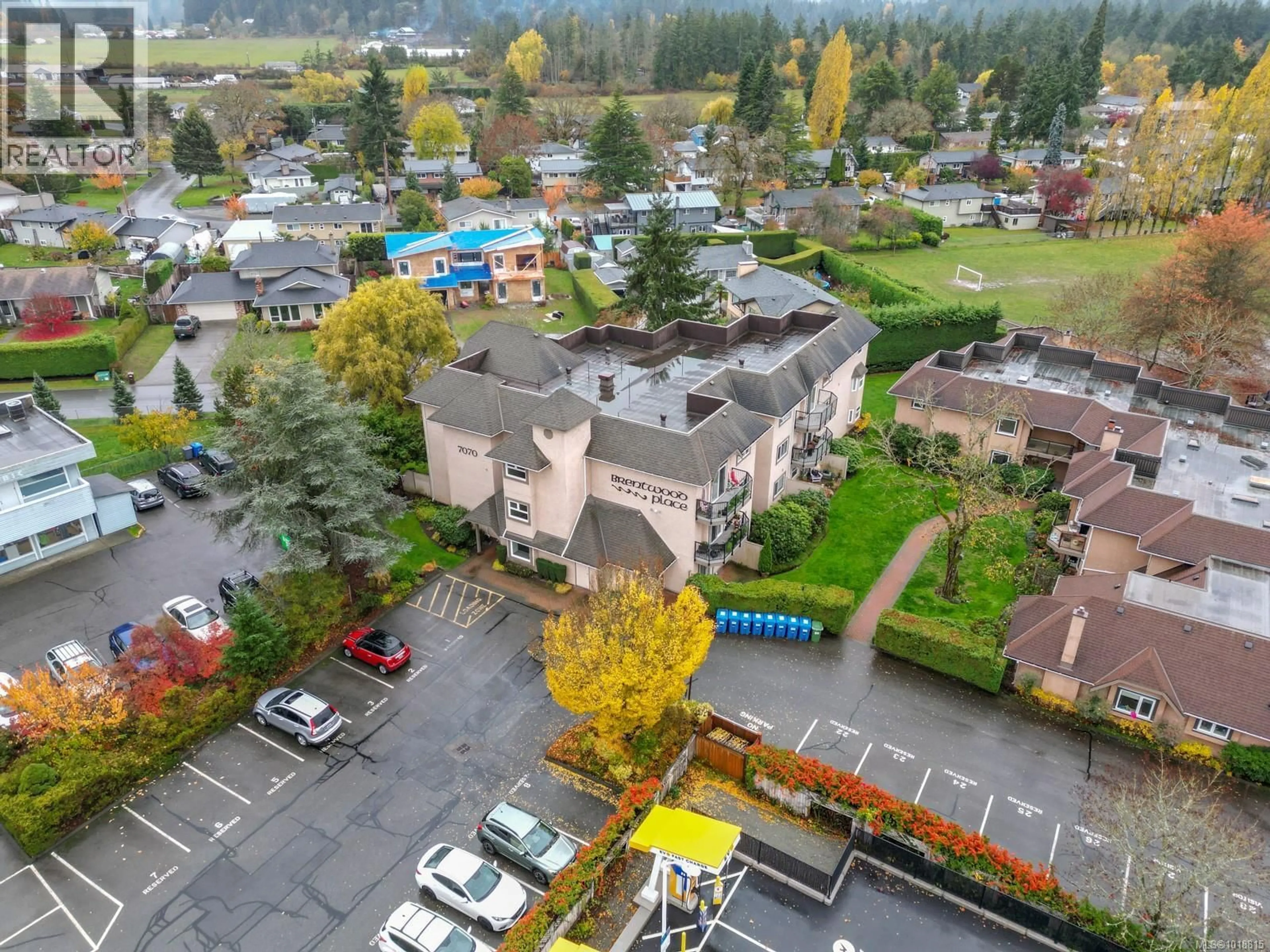 A pic from outside/outdoor area/front of a property/back of a property/a pic from drone, mountain view for 303 - 7070 WEST SAANICH ROAD, Central Saanich British Columbia V8M1P5