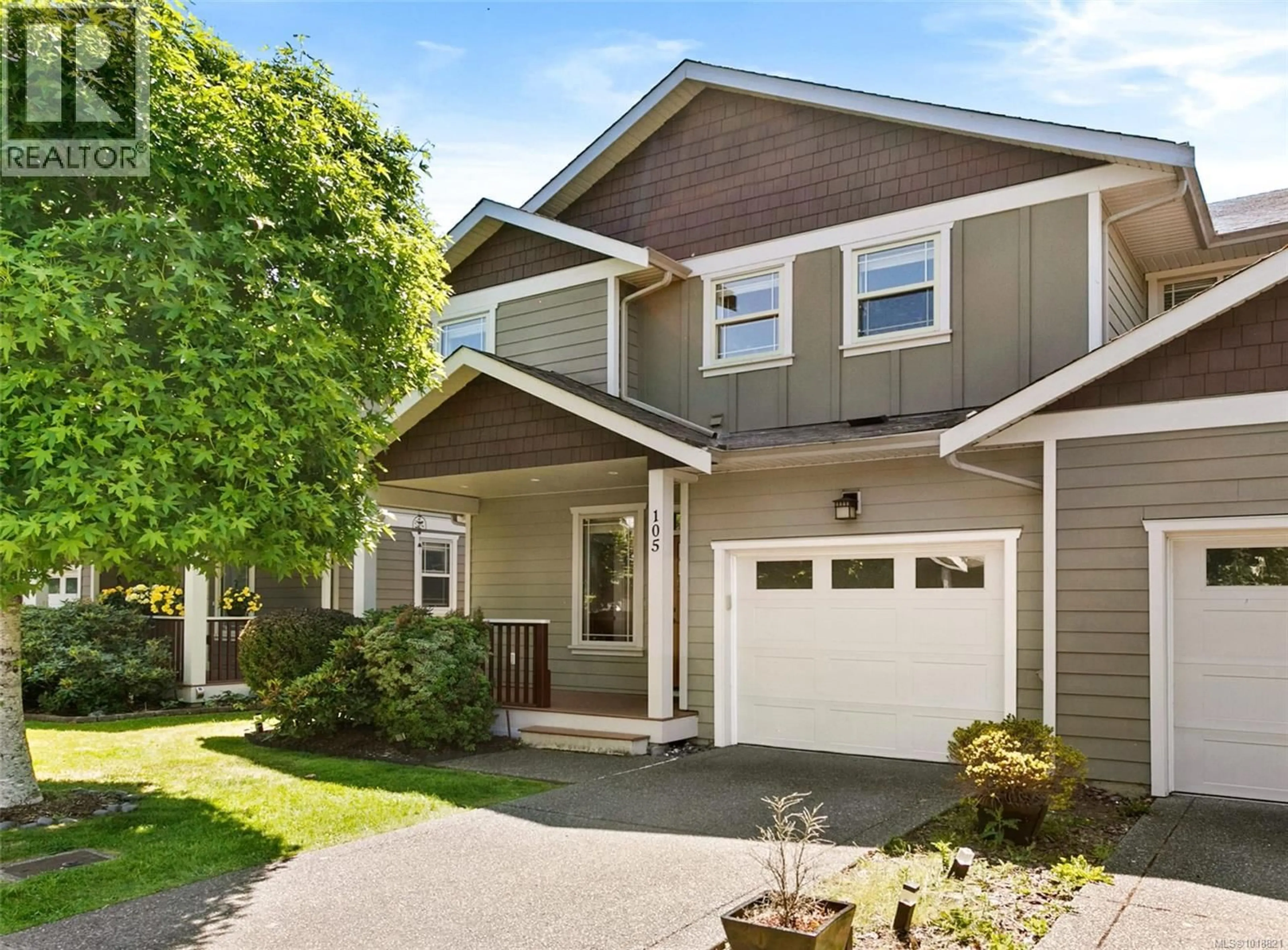 Home with vinyl exterior material, street for 105 - 6591 ARRANWOOD DRIVE, Sooke British Columbia V9Z0W4