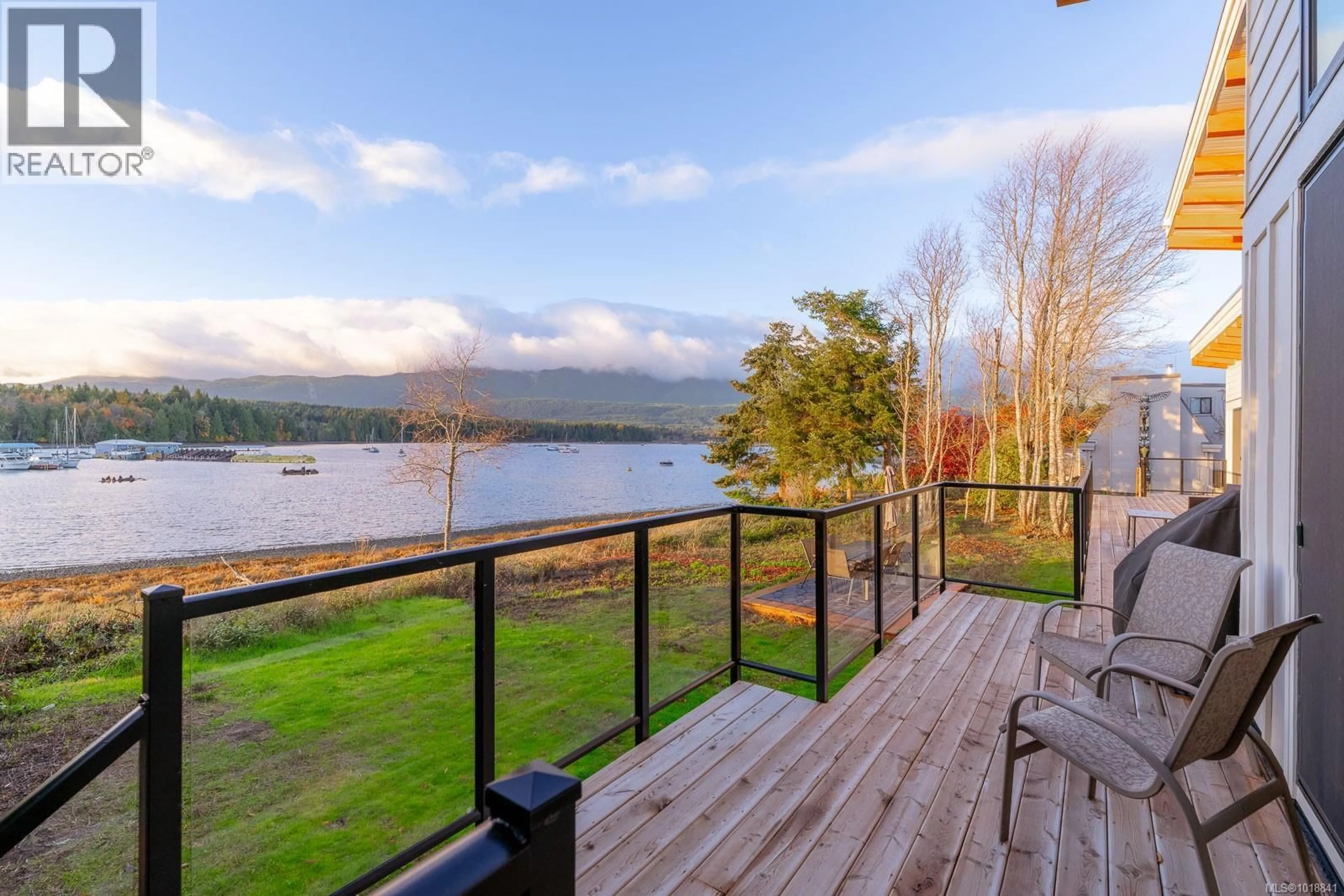 Patio, water/lake/river/ocean view for 5496 DEEP BAY DRIVE, Bowser British Columbia V0R1G9