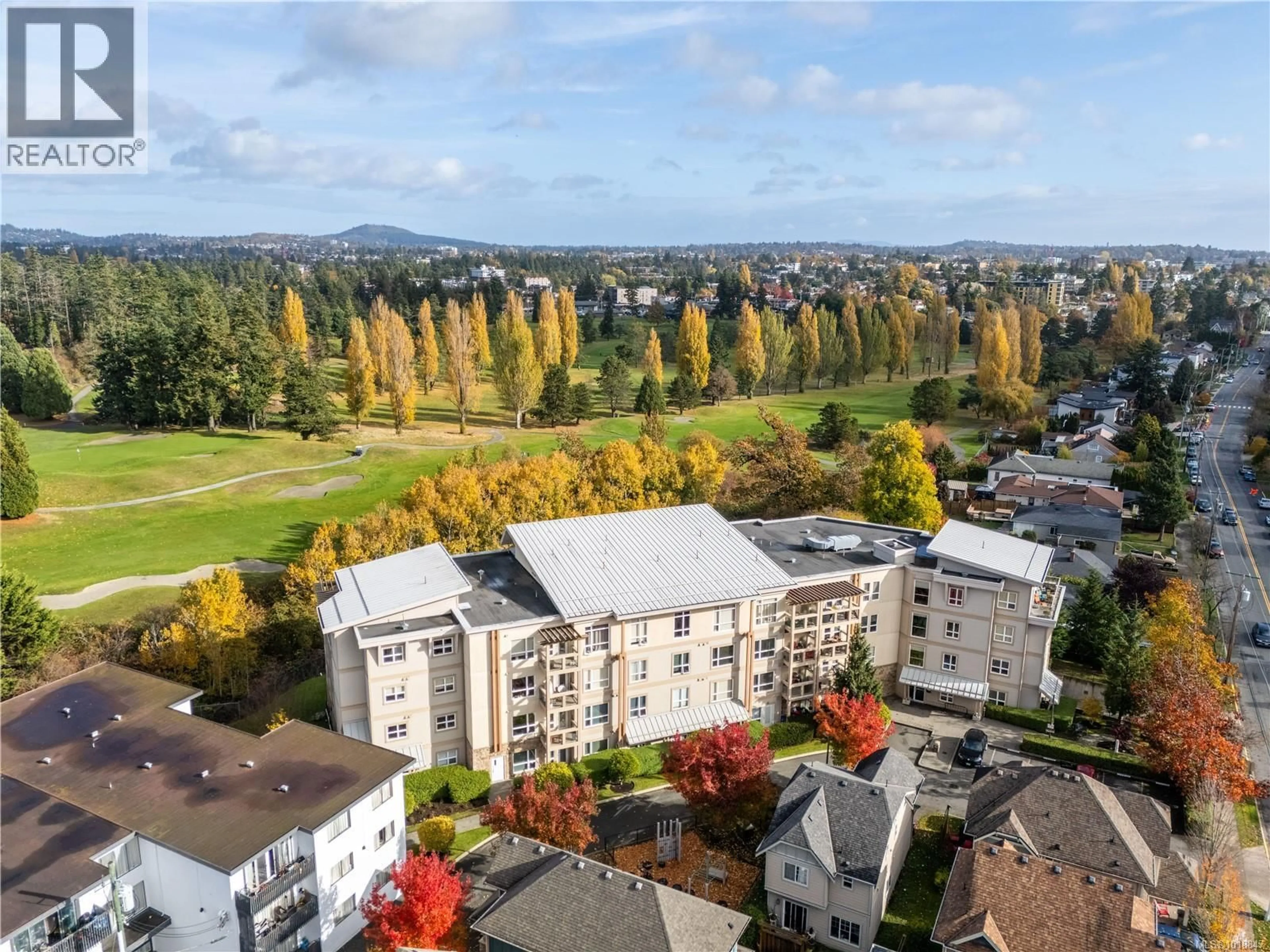 A pic from outside/outdoor area/front of a property/back of a property/a pic from drone, city buildings view from balcony for 106 - 1156 COLVILLE ROAD, Esquimalt British Columbia V9A4P7