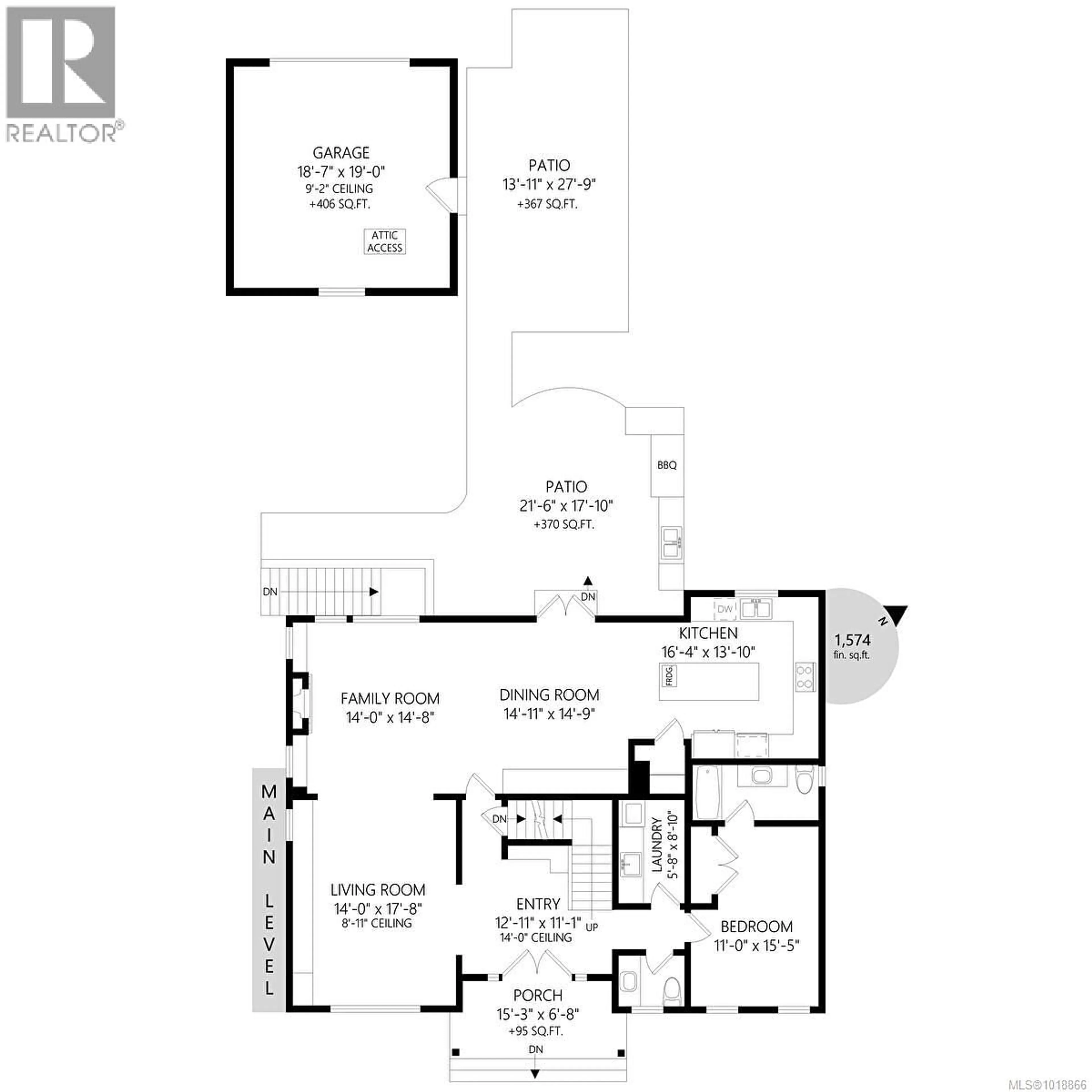 Floor plan for 2328 DUNLEVY STREET, Oak Bay British Columbia V8R5Y9