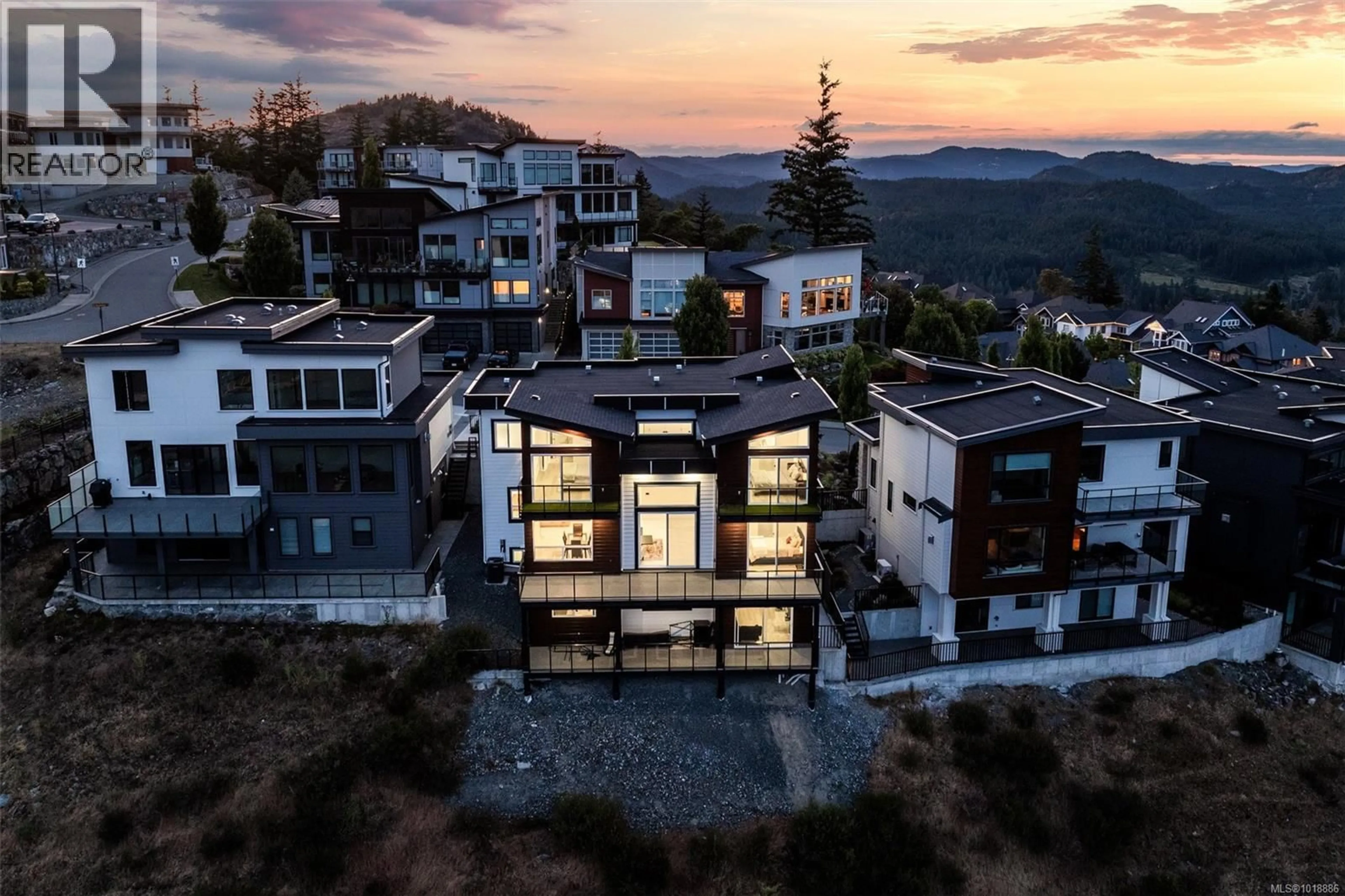 A pic from outside/outdoor area/front of a property/back of a property/a pic from drone, mountain view for 2197 NAVIGATORS RISE, Langford British Columbia V9B0P4