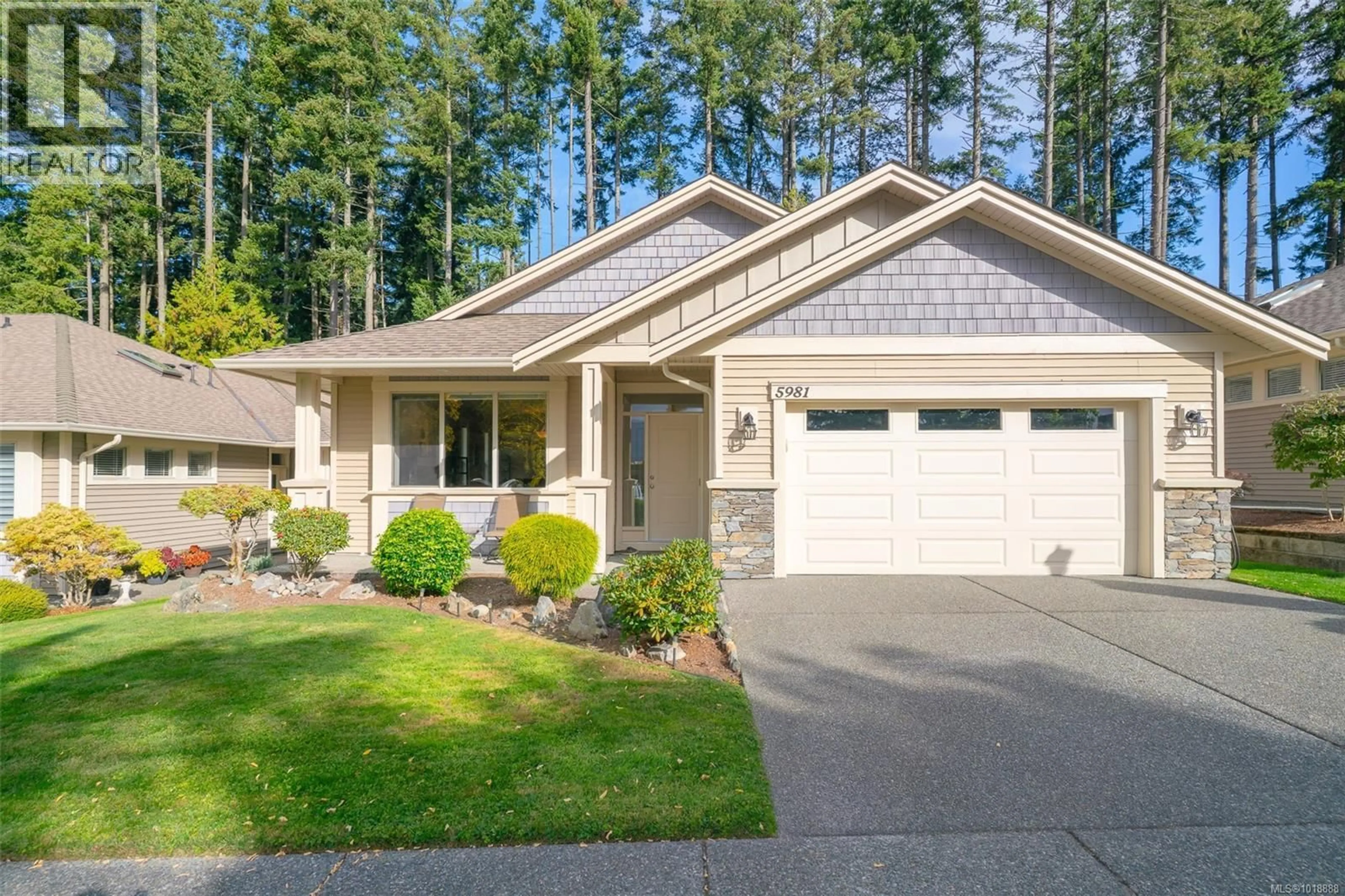 Home with vinyl exterior material, street for 5981 KADEN PLACE, Nanaimo British Columbia V9T0B5