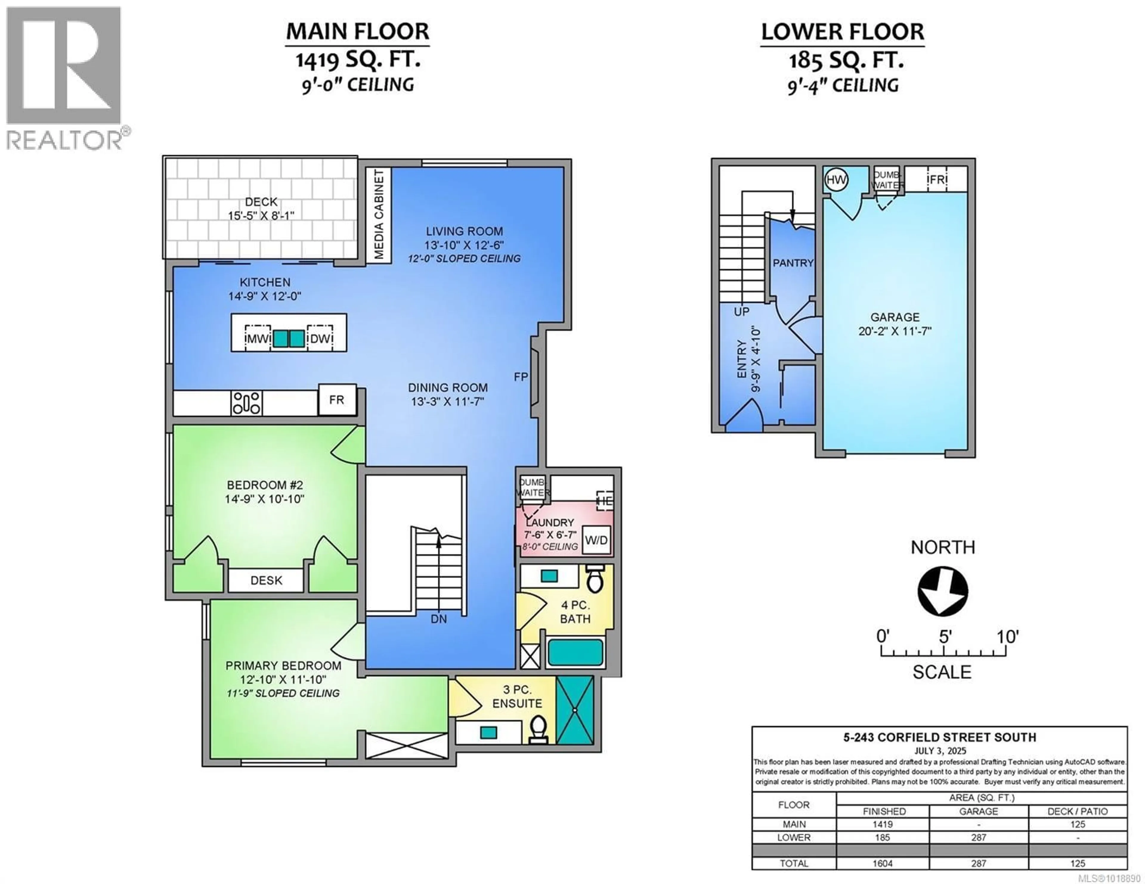 Floor plan for 5 - 243 CORFIELD STREET SOUTH, Parksville British Columbia V9P1M3
