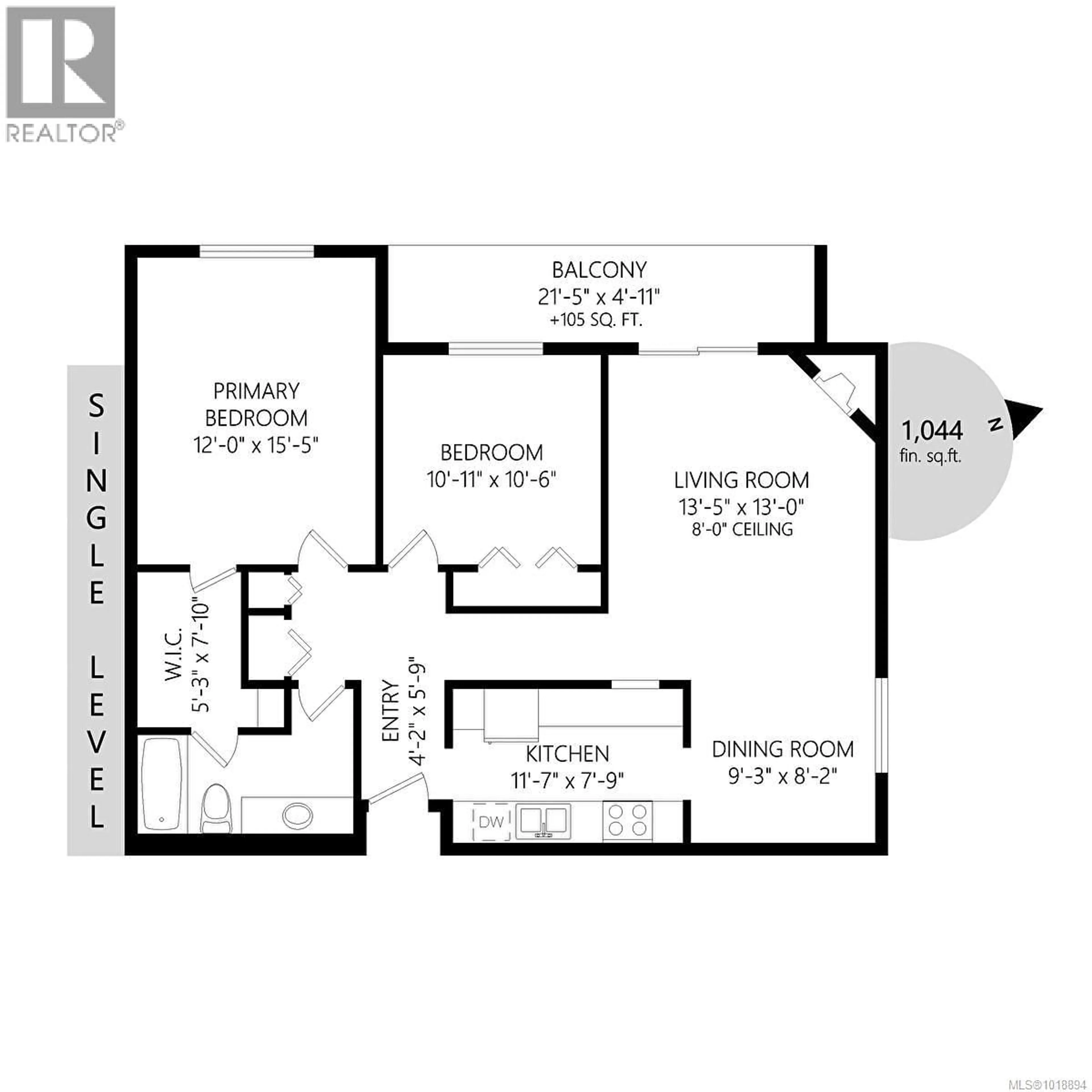 Floor plan for 208 - 3255 GLASGOW AVENUE, Saanich British Columbia V8X1E5