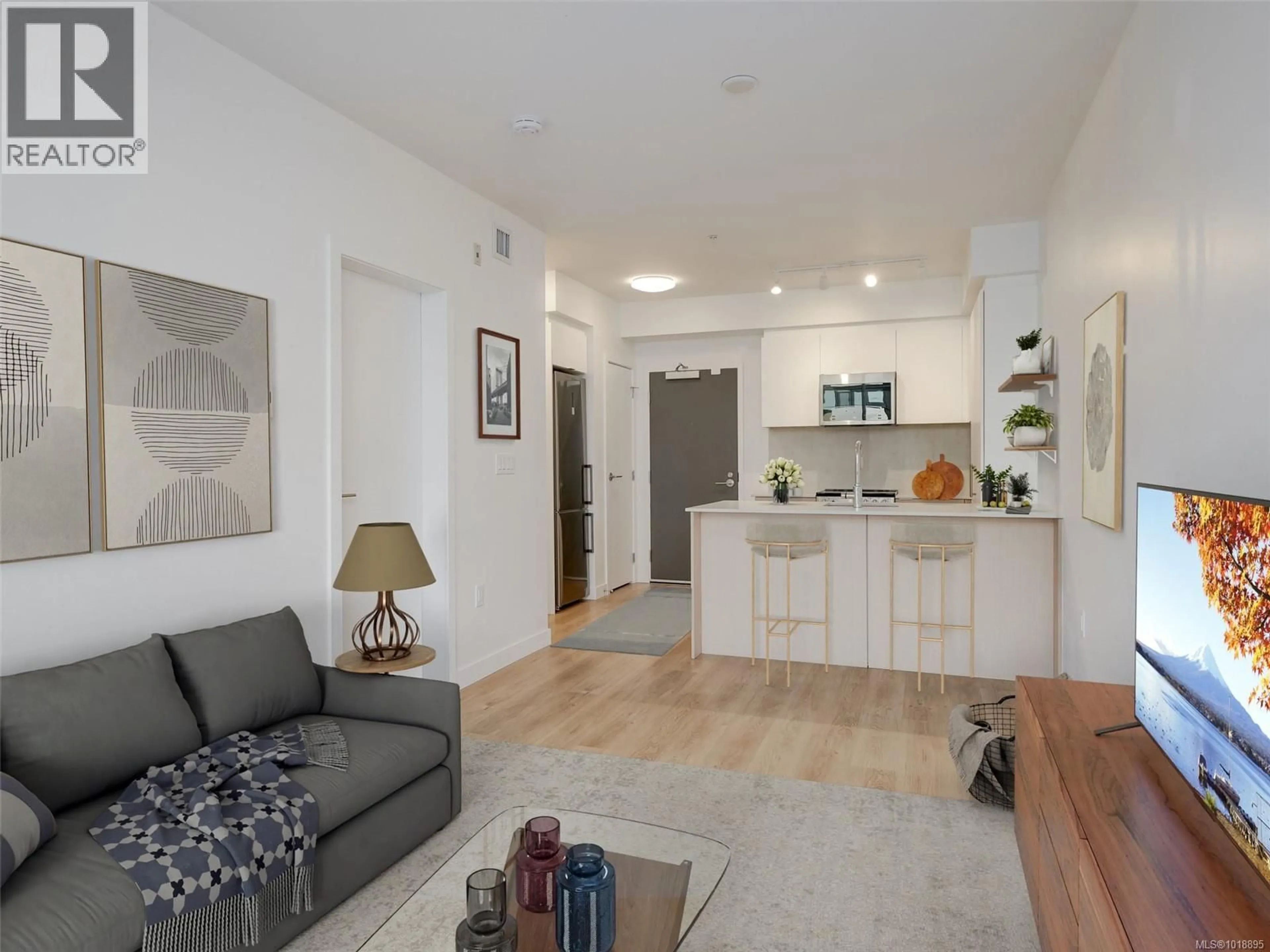 Living room with furniture, unknown for 208 - 1115 JOHNSON STREET, Victoria British Columbia V8V0H2