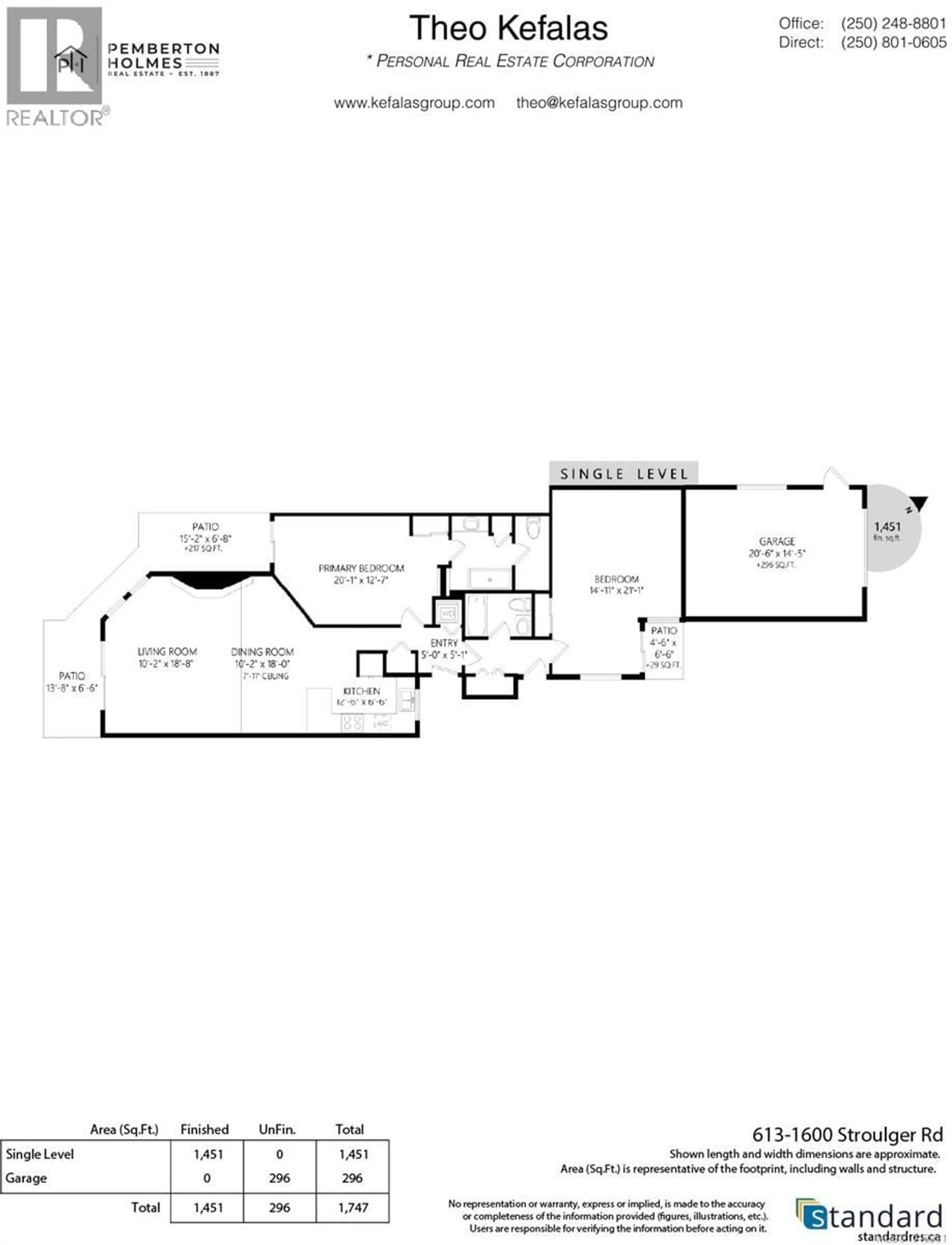 Floor plan for 613 - 1600 STROULGER ROAD, Nanoose Bay British Columbia V9P9B7