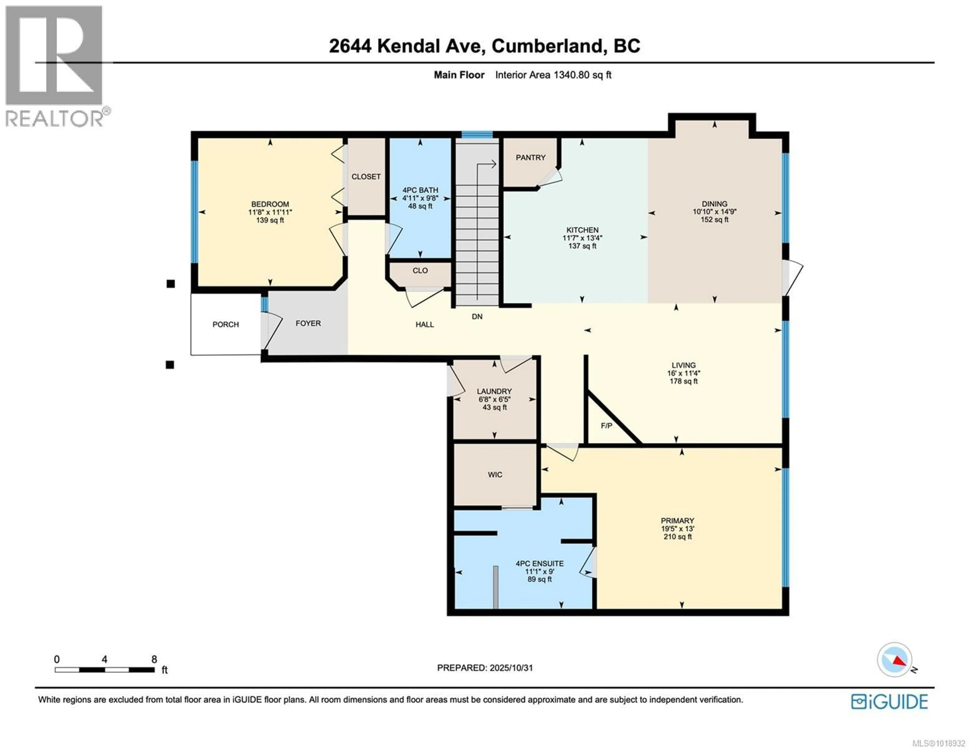 Floor plan for 2644 KENDAL AVENUE, Cumberland British Columbia V0R1S0