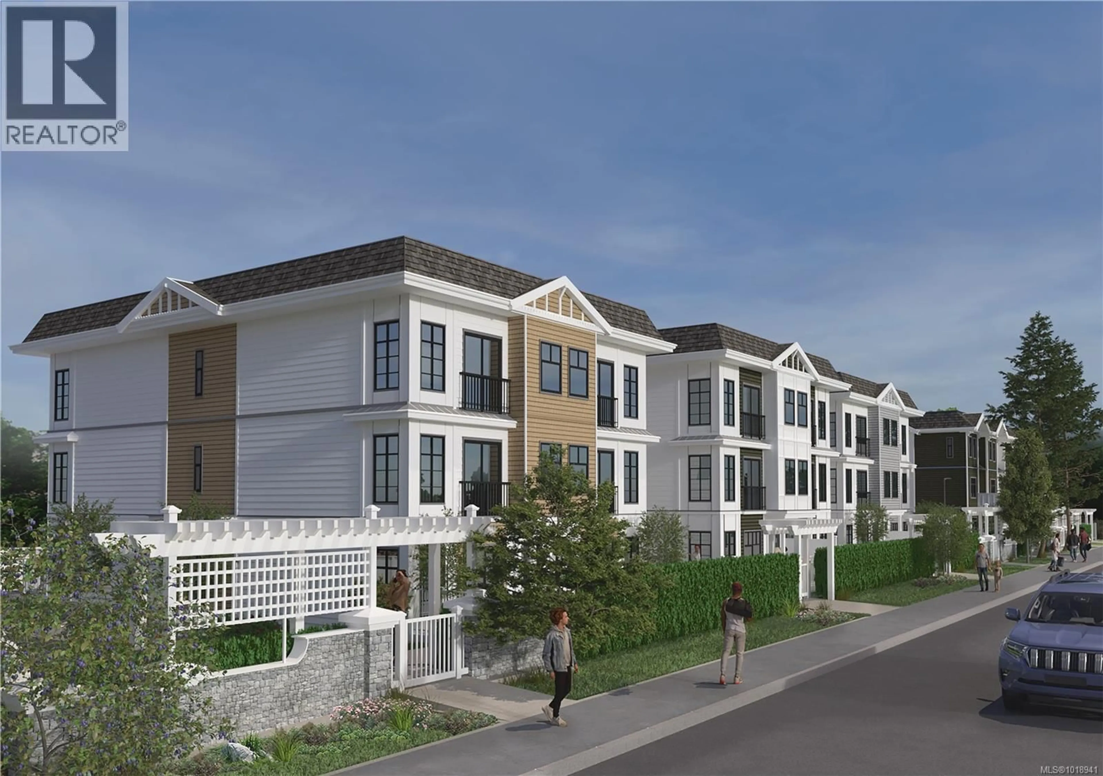 Home with vinyl exterior material, street for 2202 - 4201 TYNDALL AVENUE, Saanich British Columbia V8N0C4