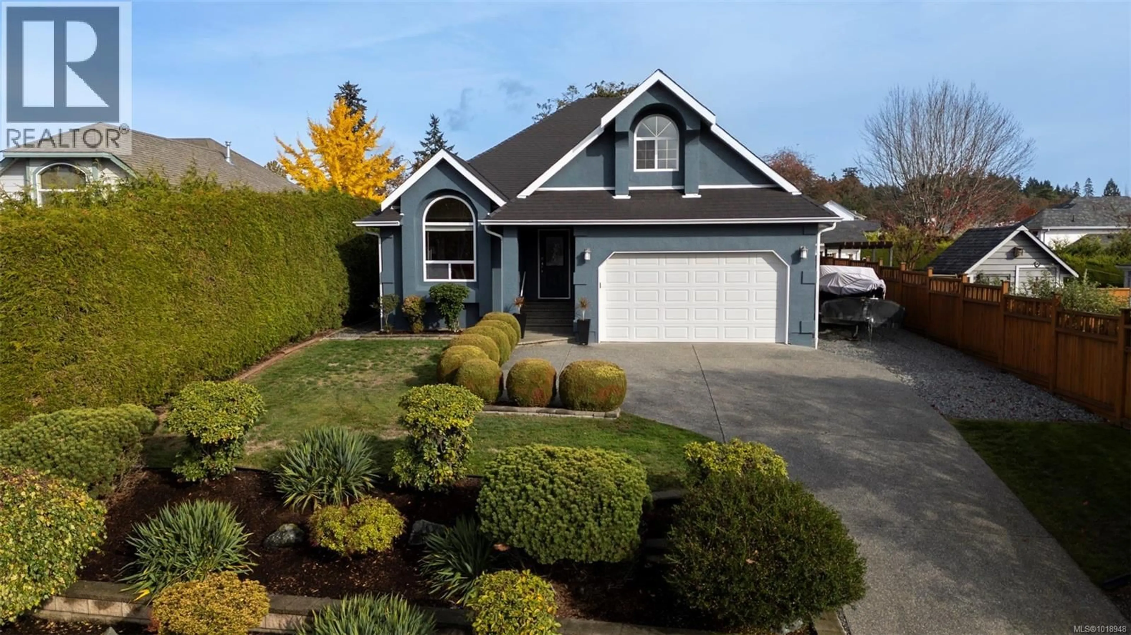 Home with vinyl exterior material, street for 2535 LARKSPUR DRIVE, Duncan British Columbia V9L5G7