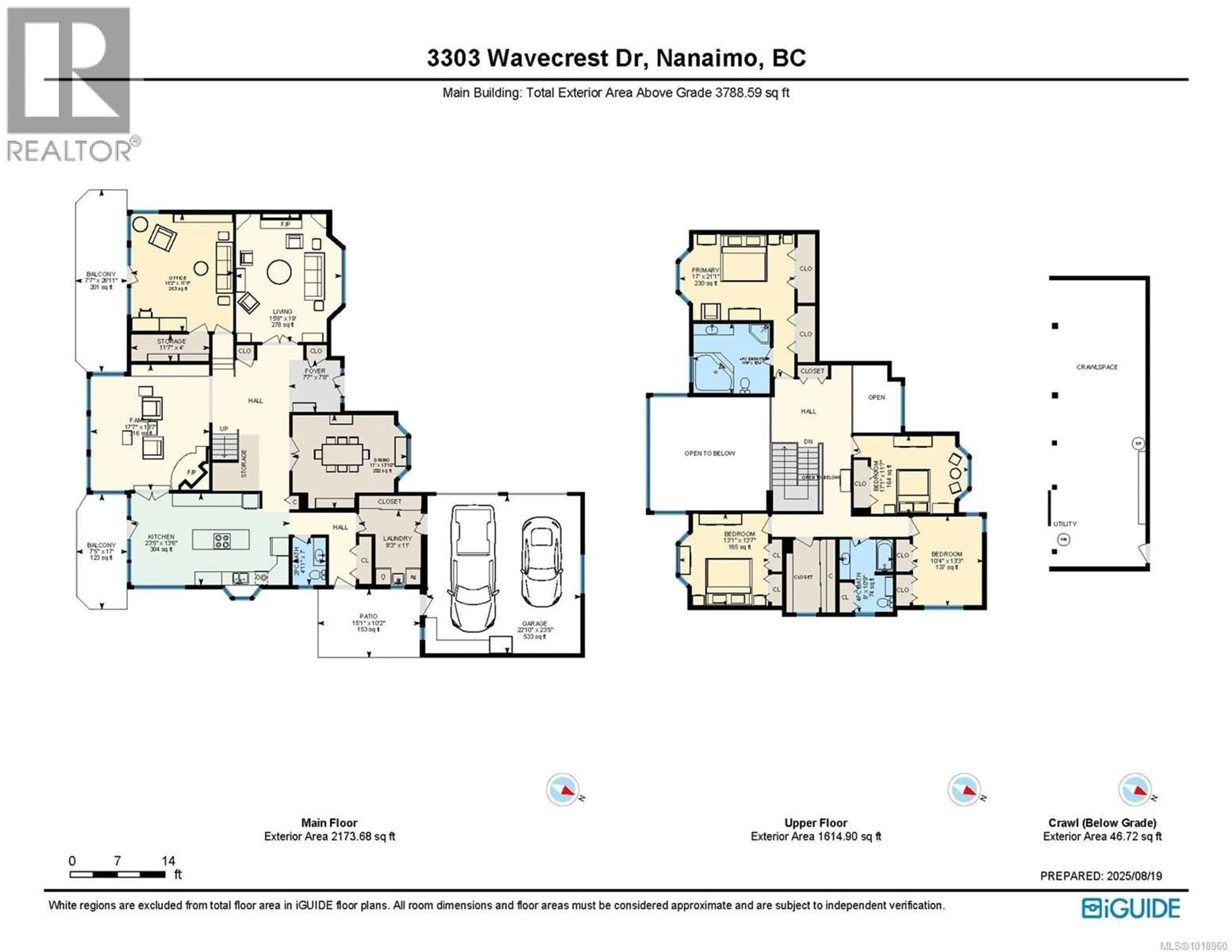 Floor plan for 3303 WAVECREST DRIVE, Nanaimo British Columbia V9T5X1
