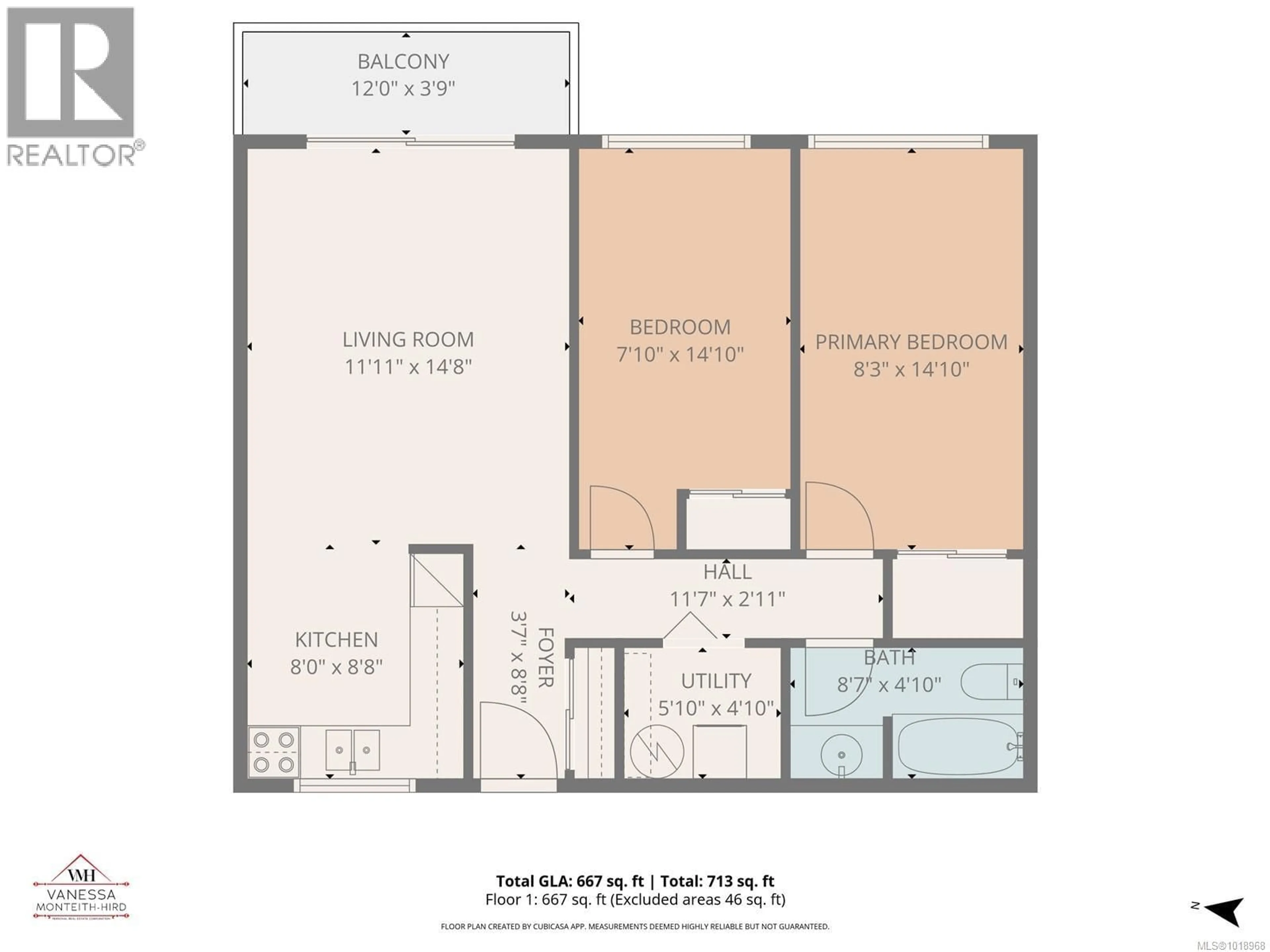 Floor plan for 15 - 940 ISLAND HIGHWAY SOUTH, Campbell River British Columbia V9W1B1