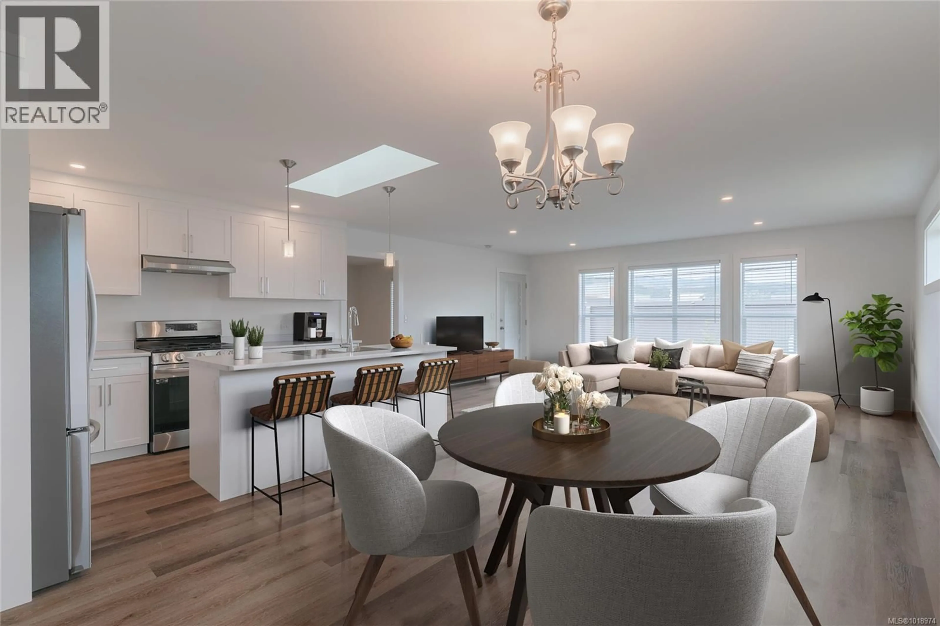 Open concept kitchen, wood/laminate floor for 12 - 3774 12TH AVENUE, Port Alberni British Columbia V9Y5A5