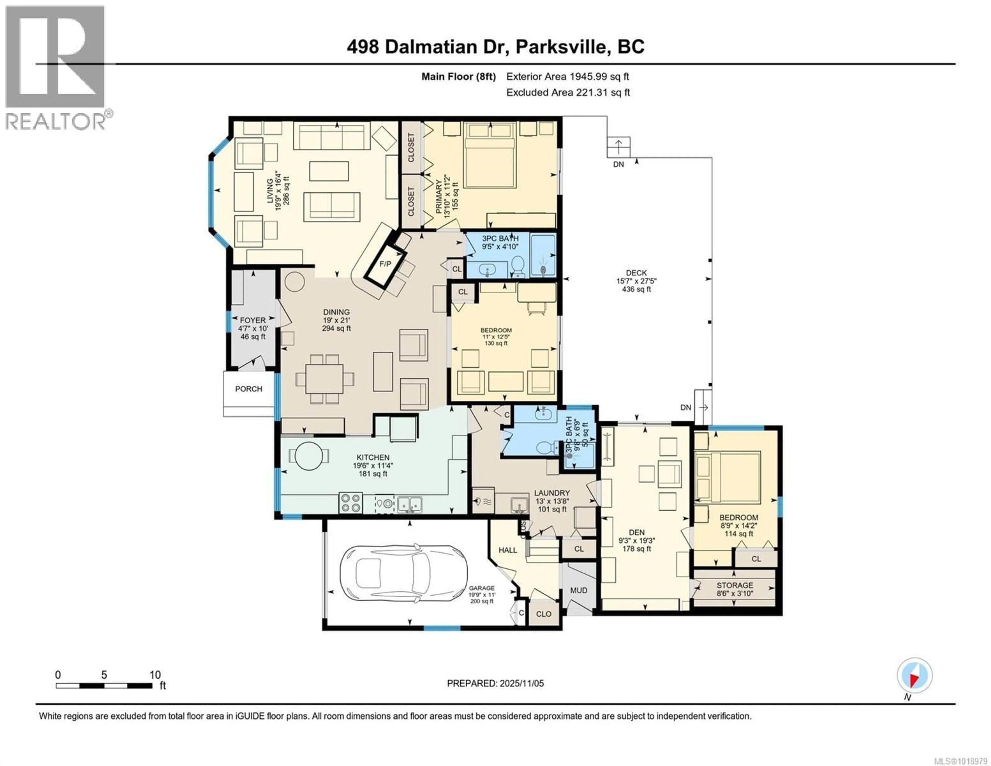 Floor plan for 498 DALMATIAN DRIVE, Parksville British Columbia V9P1Y4