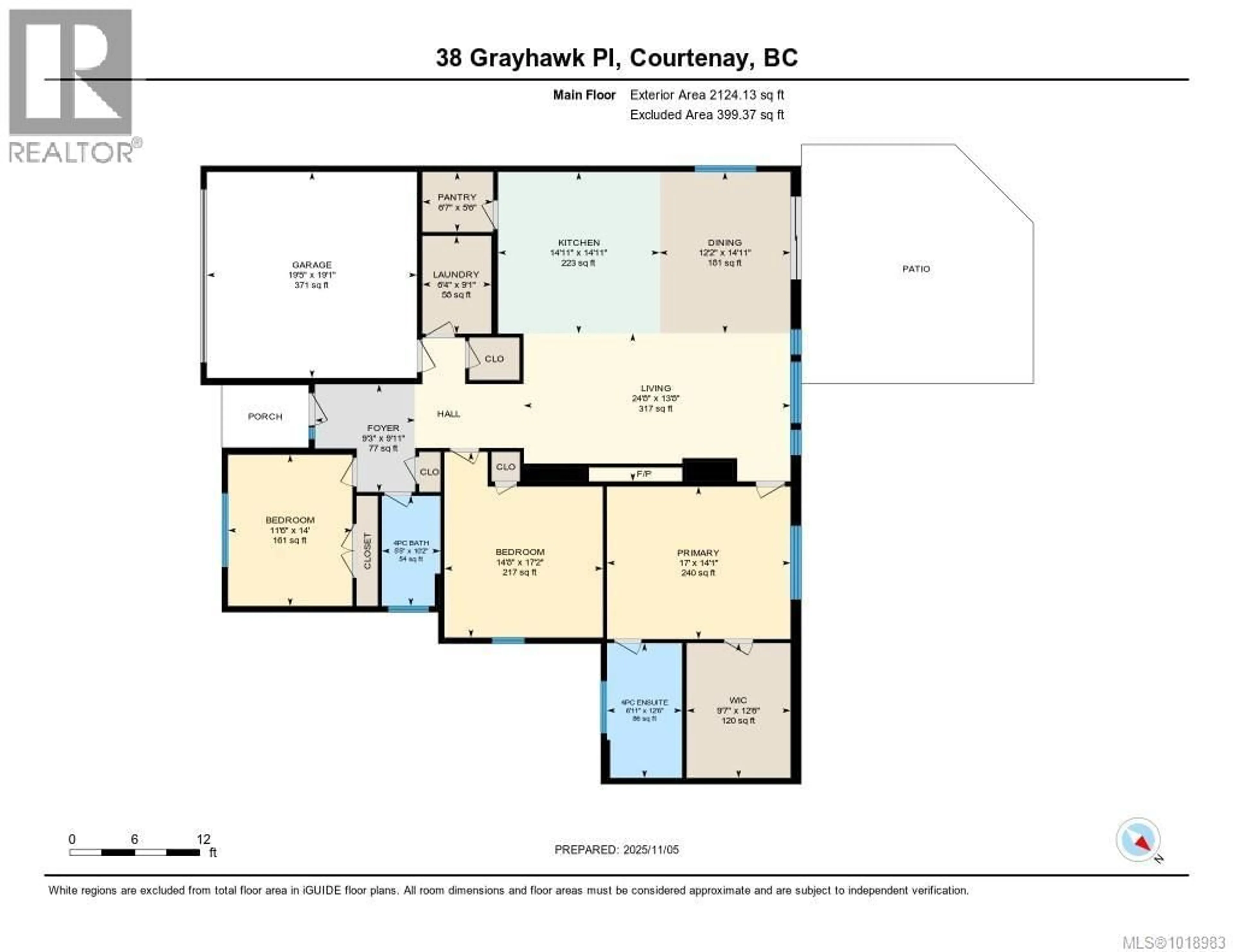 Floor plan for 38 GRAYHAWK PLACE, Courtenay British Columbia V9N0G1