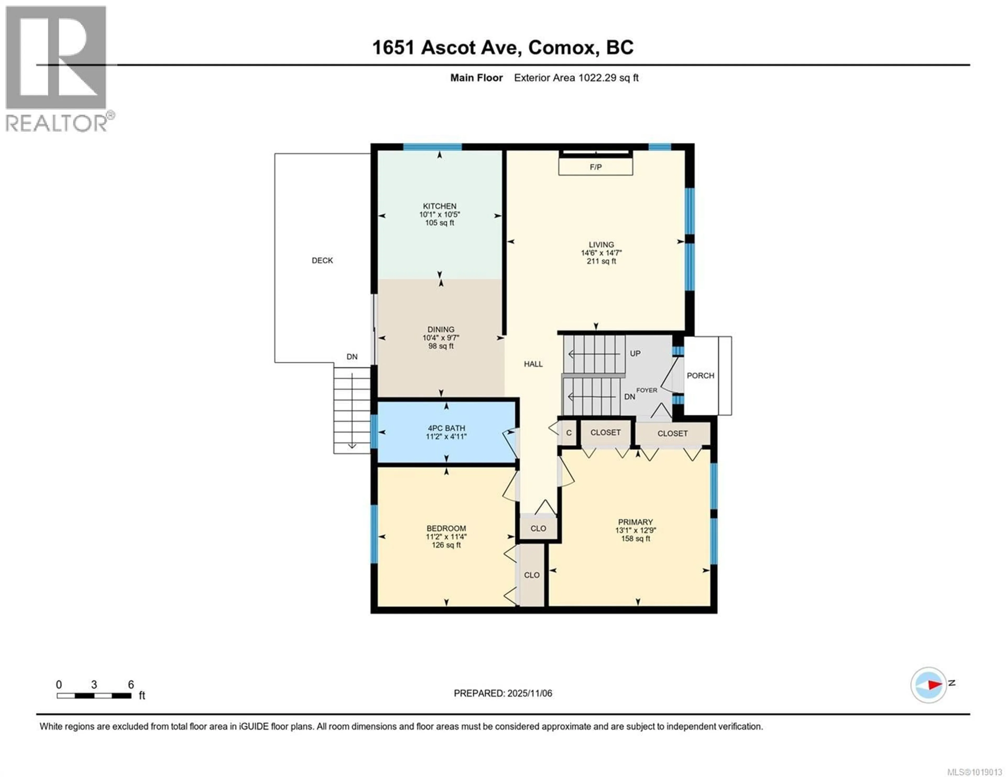 Floor plan for 1651 ASCOT AVENUE, Comox British Columbia V9M1A8