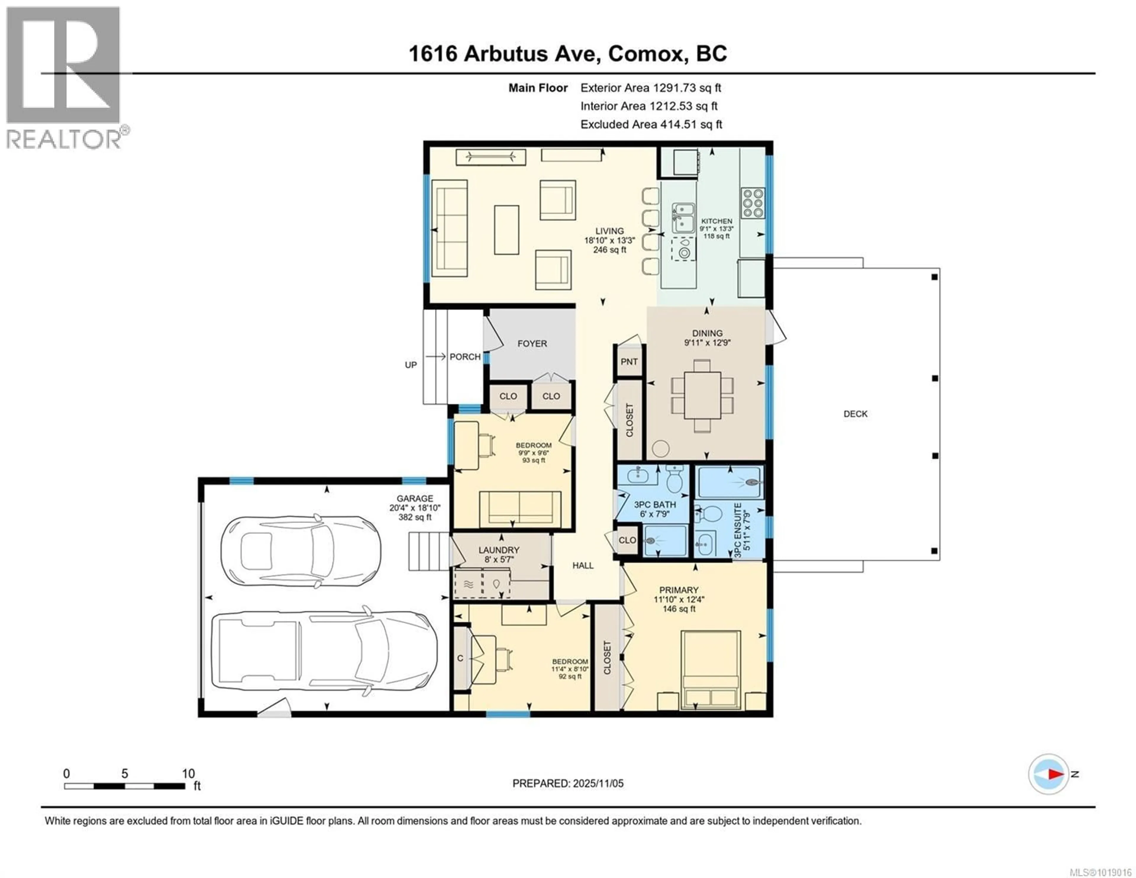 Floor plan for 1616 ARBUTUS AVENUE, Comox British Columbia V9M2T6