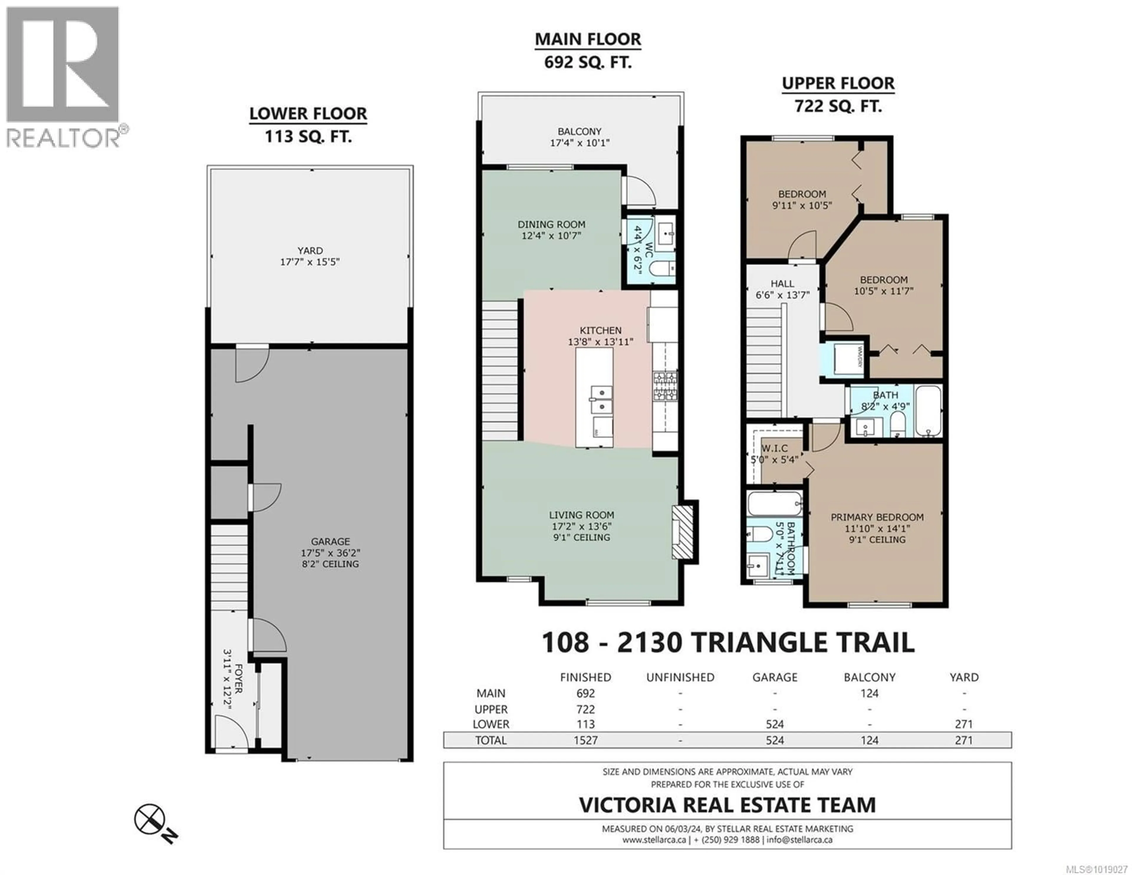 Floor plan for 108 - 2130 TRIANGLE TRAIL, Langford British Columbia V9C0R2