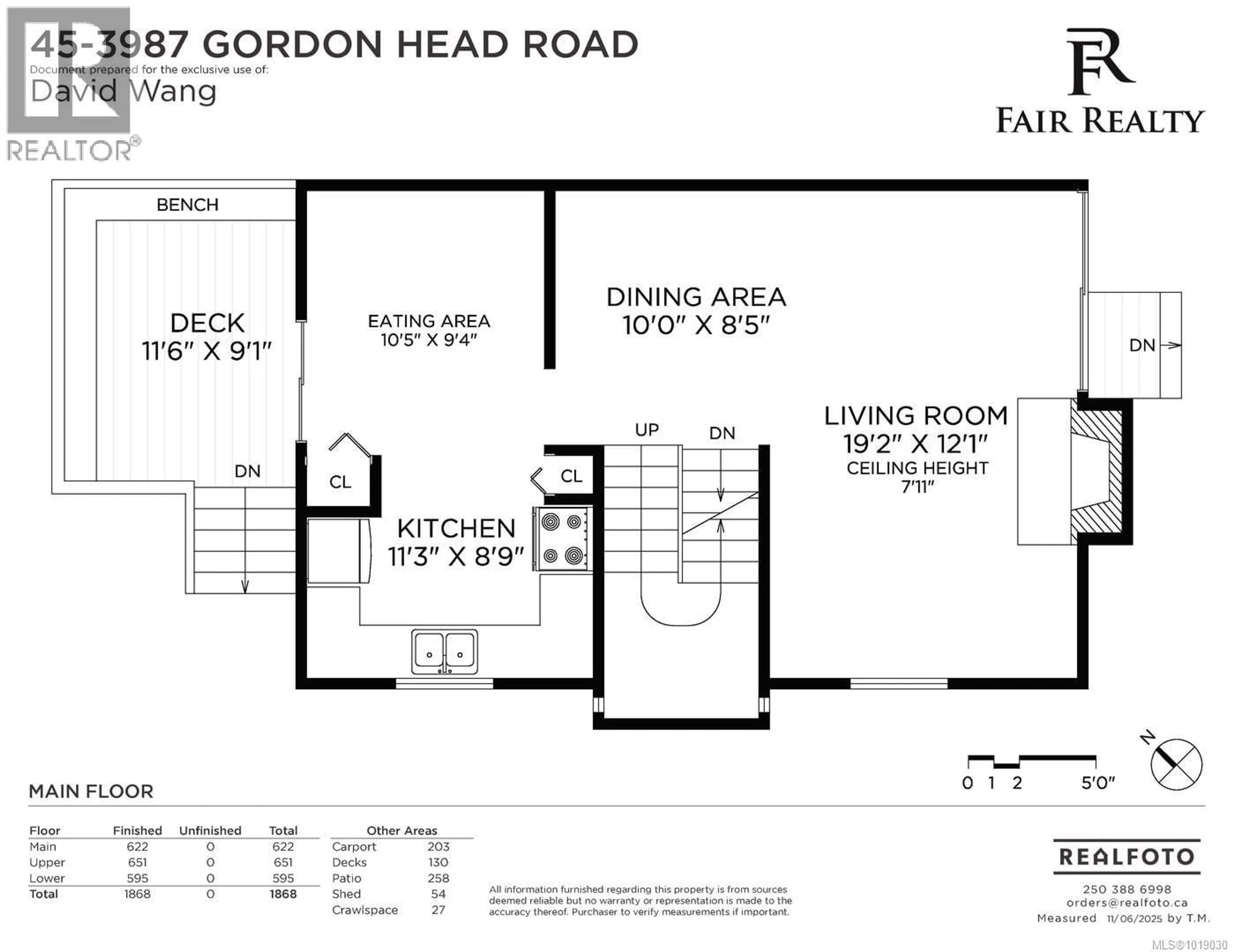 Floor plan for 45 - 3987 GORDON HEAD ROAD, Saanich British Columbia V8N3X5