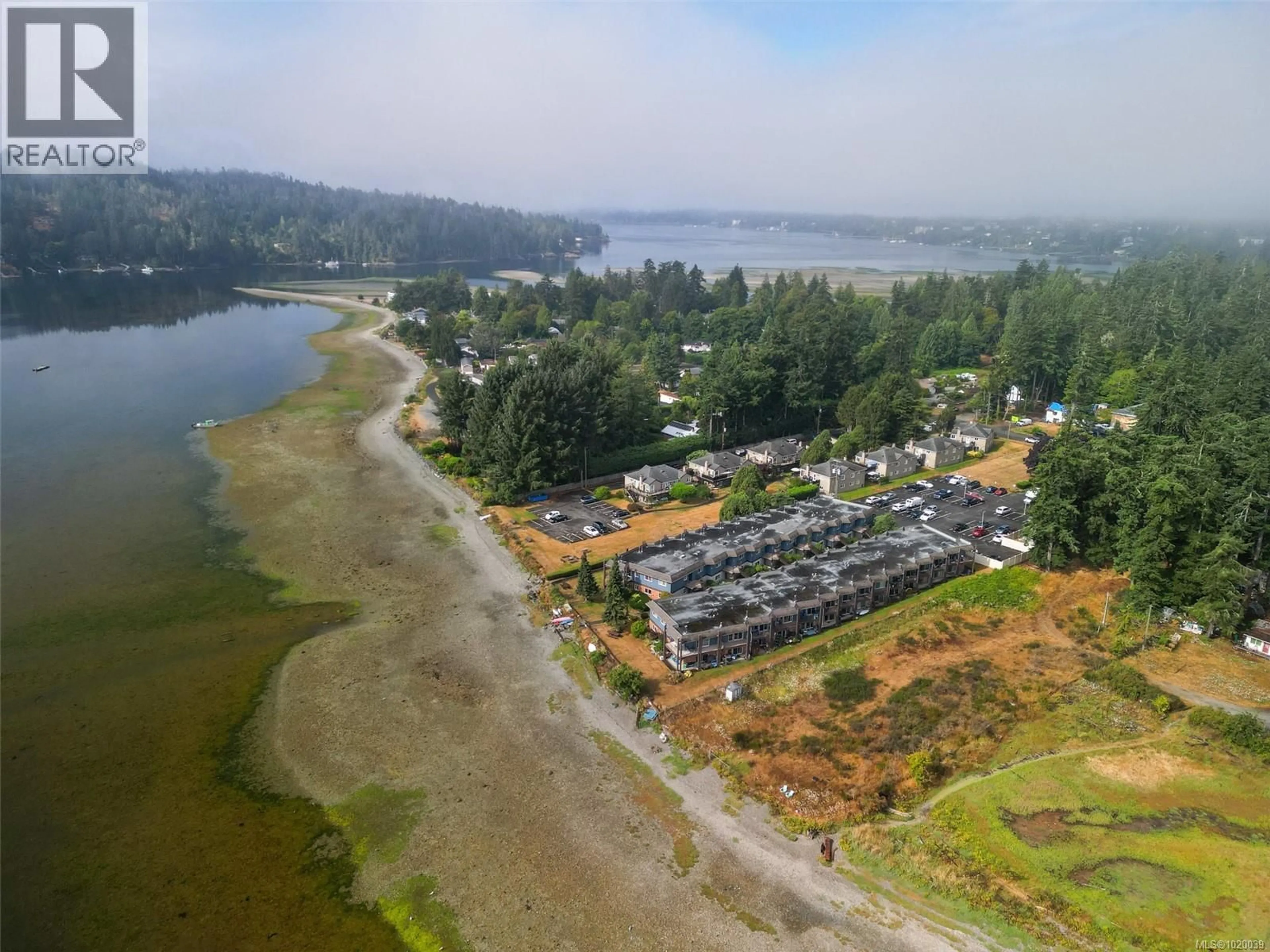 A pic from outside/outdoor area/front of a property/back of a property/a pic from drone, water/lake/river/ocean view for 213 - 1991 KALTASIN ROAD, Sooke British Columbia V9Z0B5